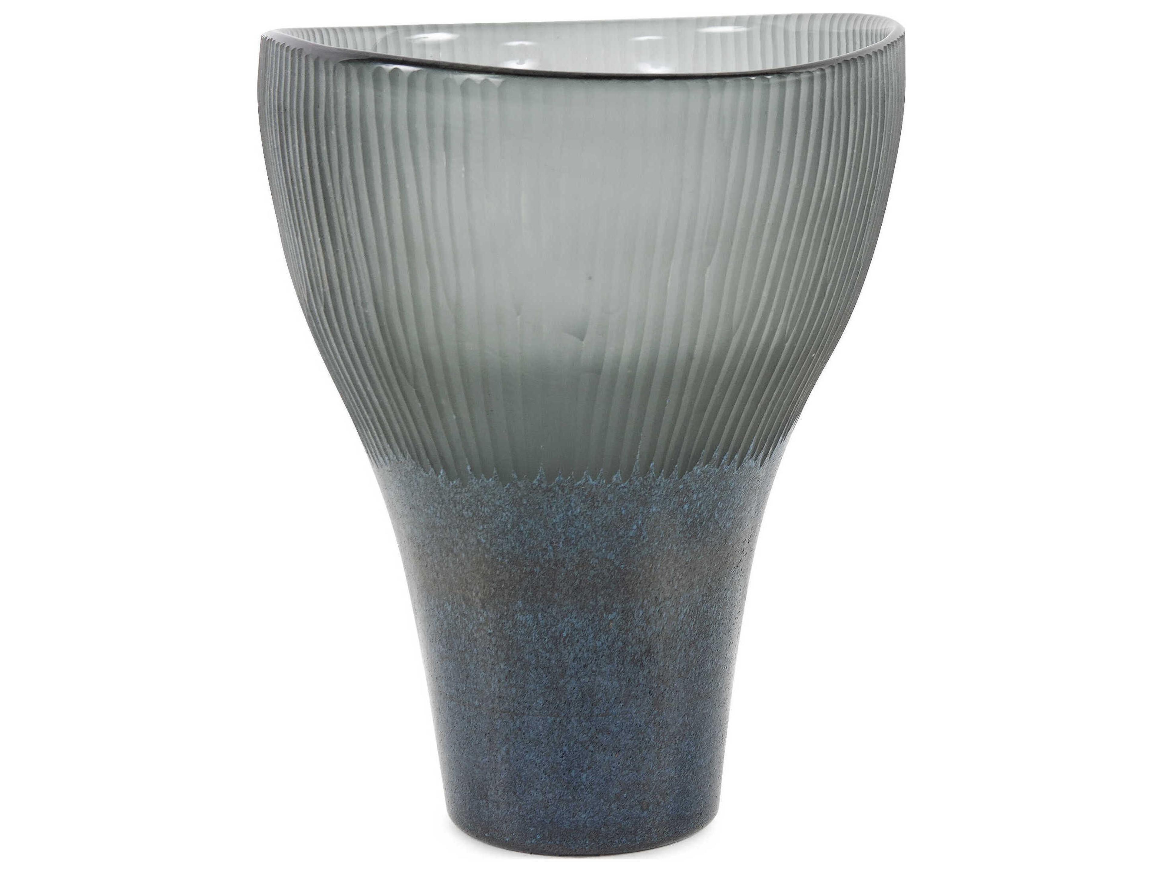 Howard Elliott Melilla Indigo Vase