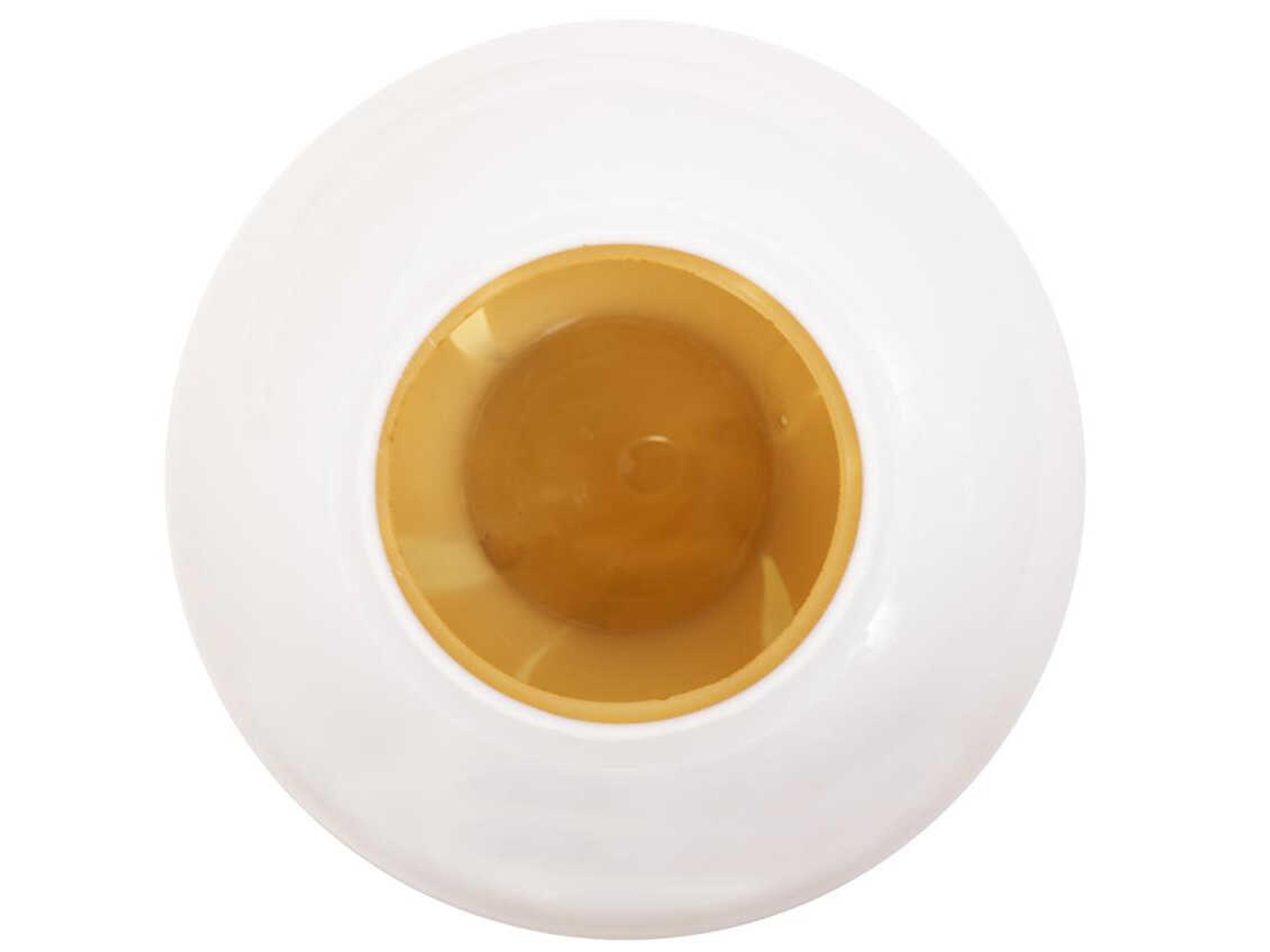 Howard Elliott Grasberg White Orange Vase