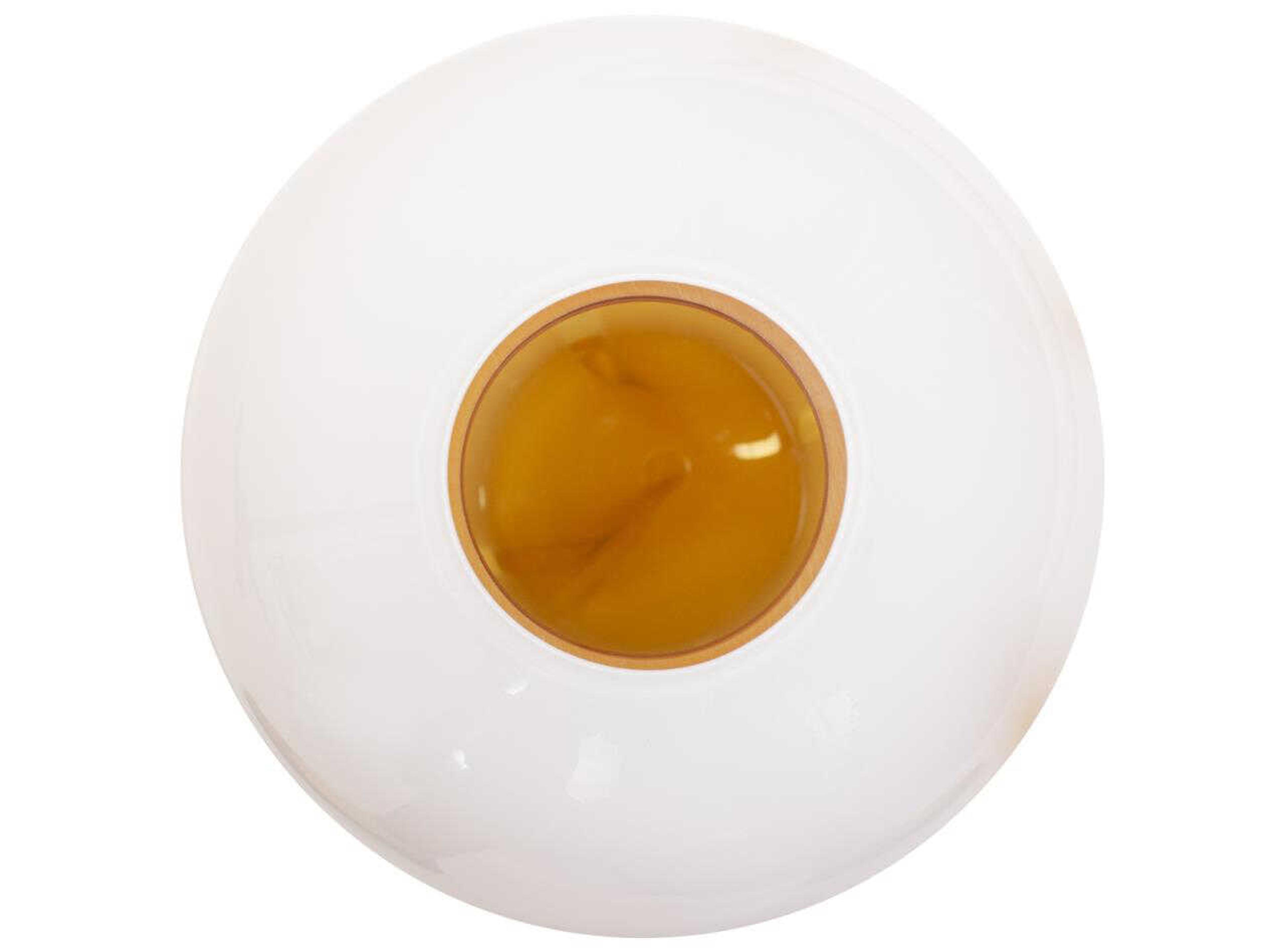 Howard Elliott Grasberg White Orange Vase