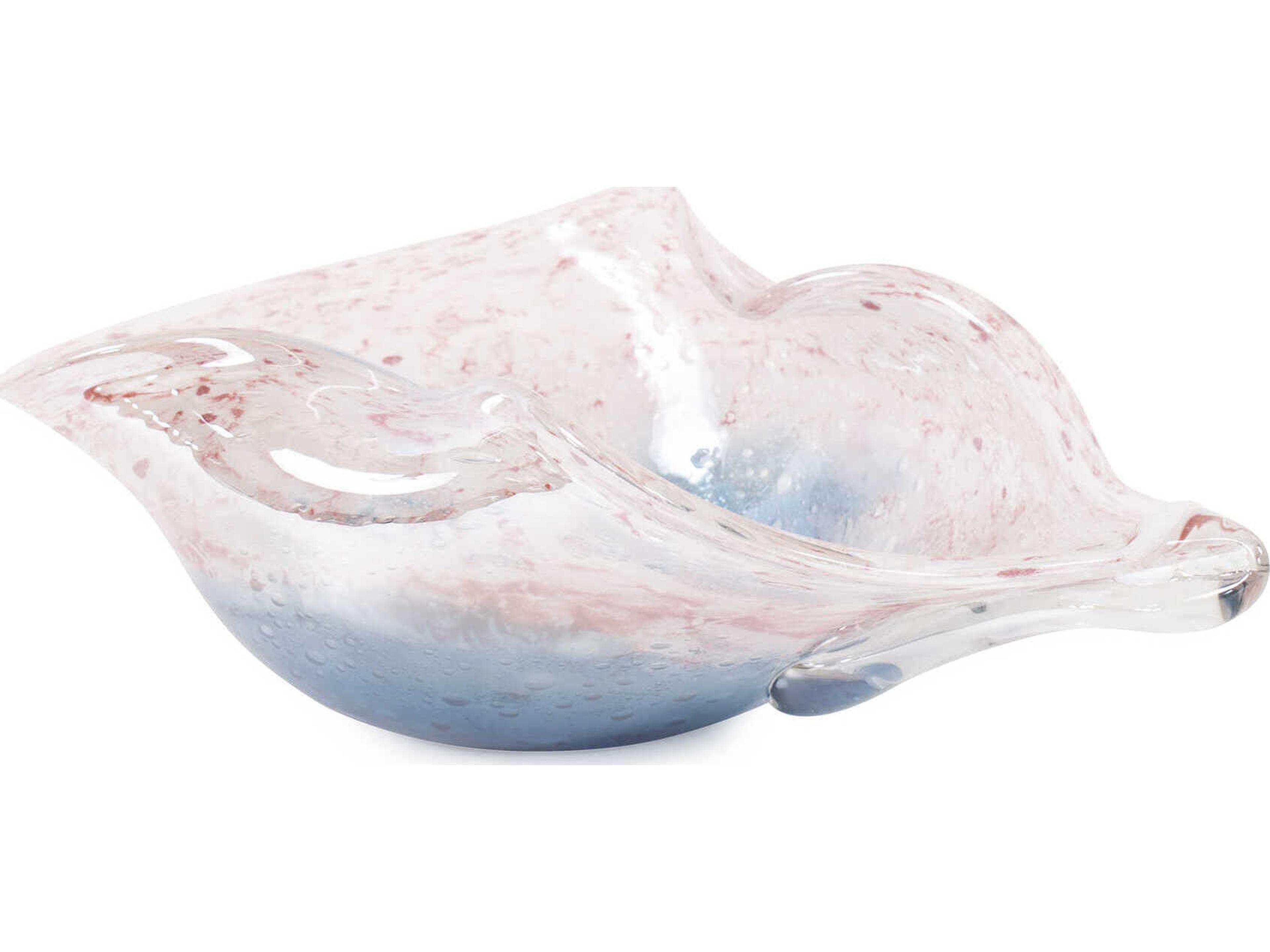 Howard Elliott Luna Rose Pink Azure Blue Decorative Bowl