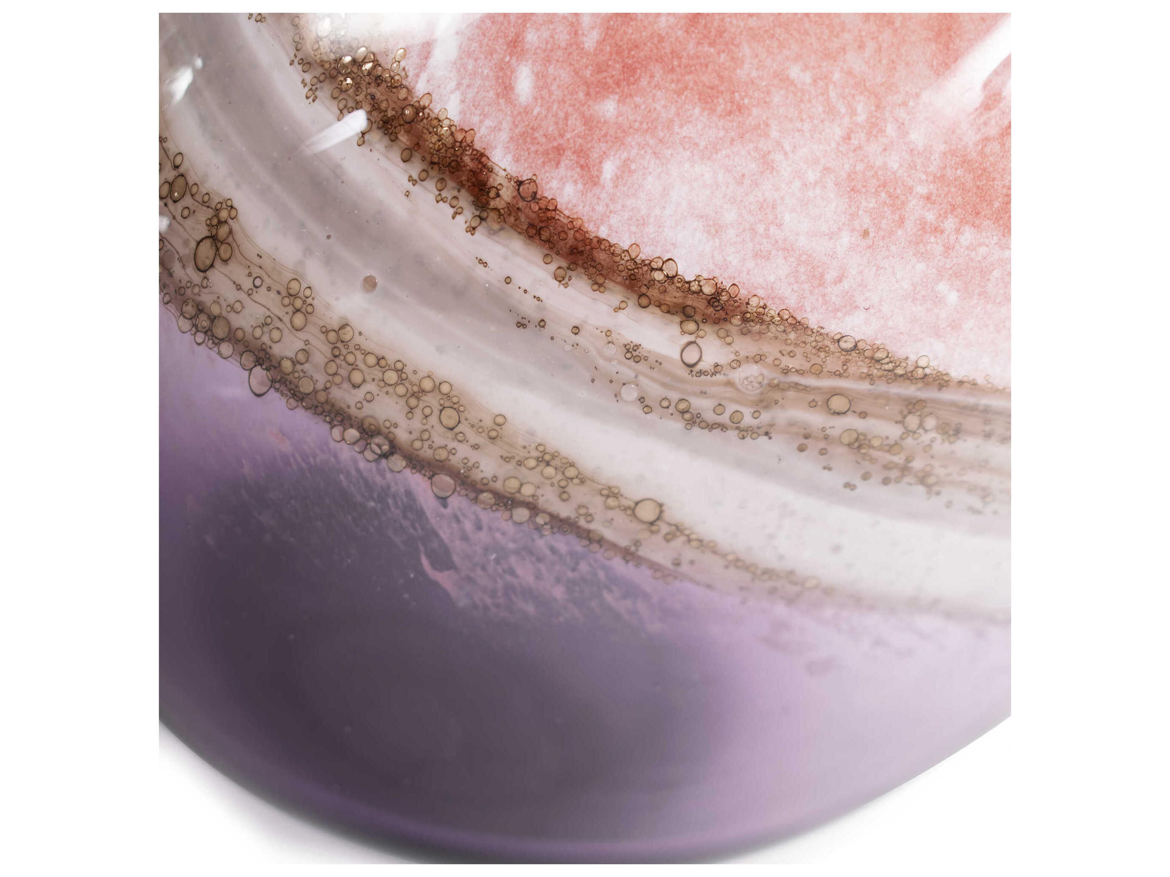 Howard Elliott Elsa Pink Brown Violet Vase