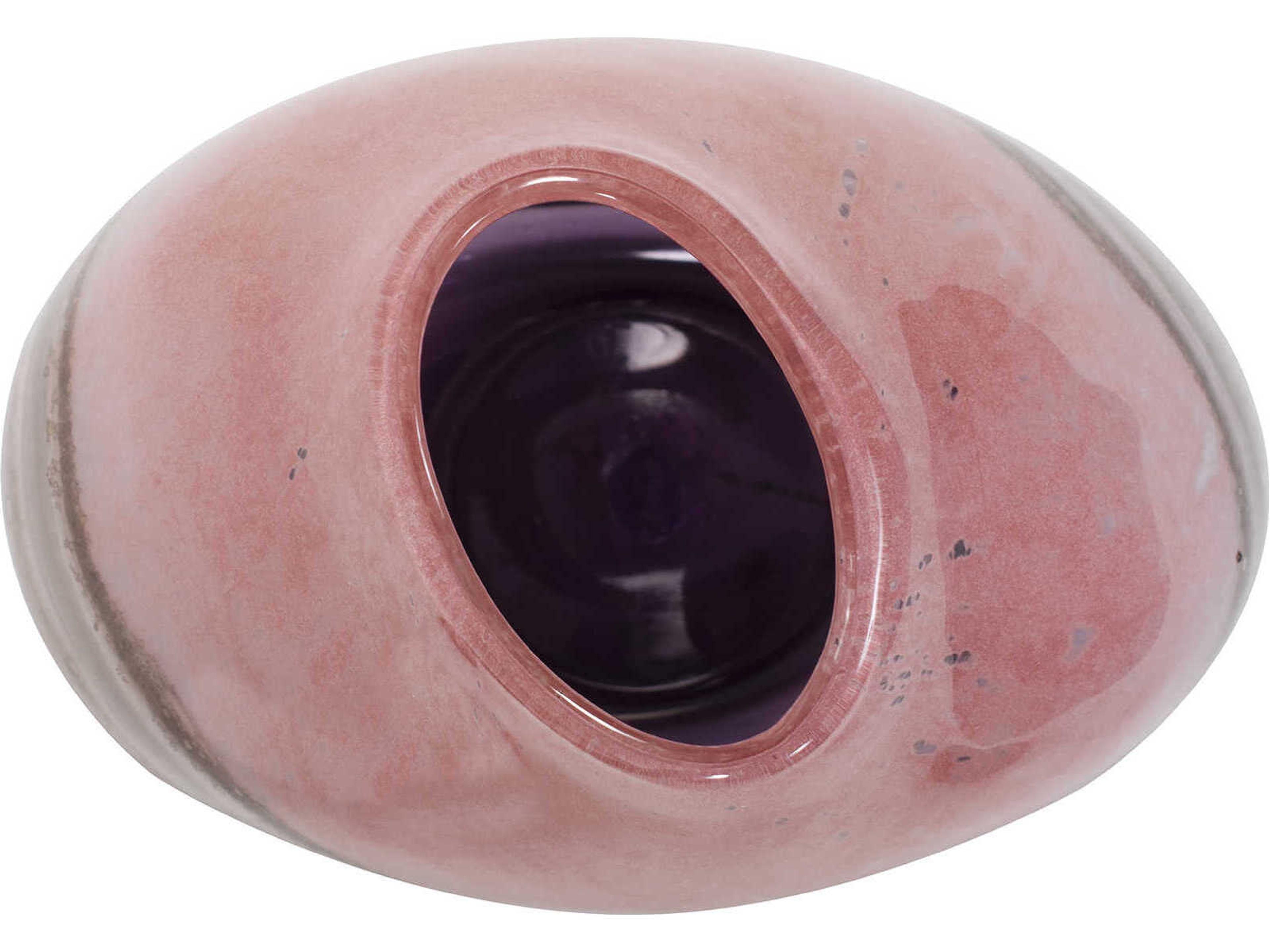 Howard Elliott Elsa Pink Brown Violet Vase