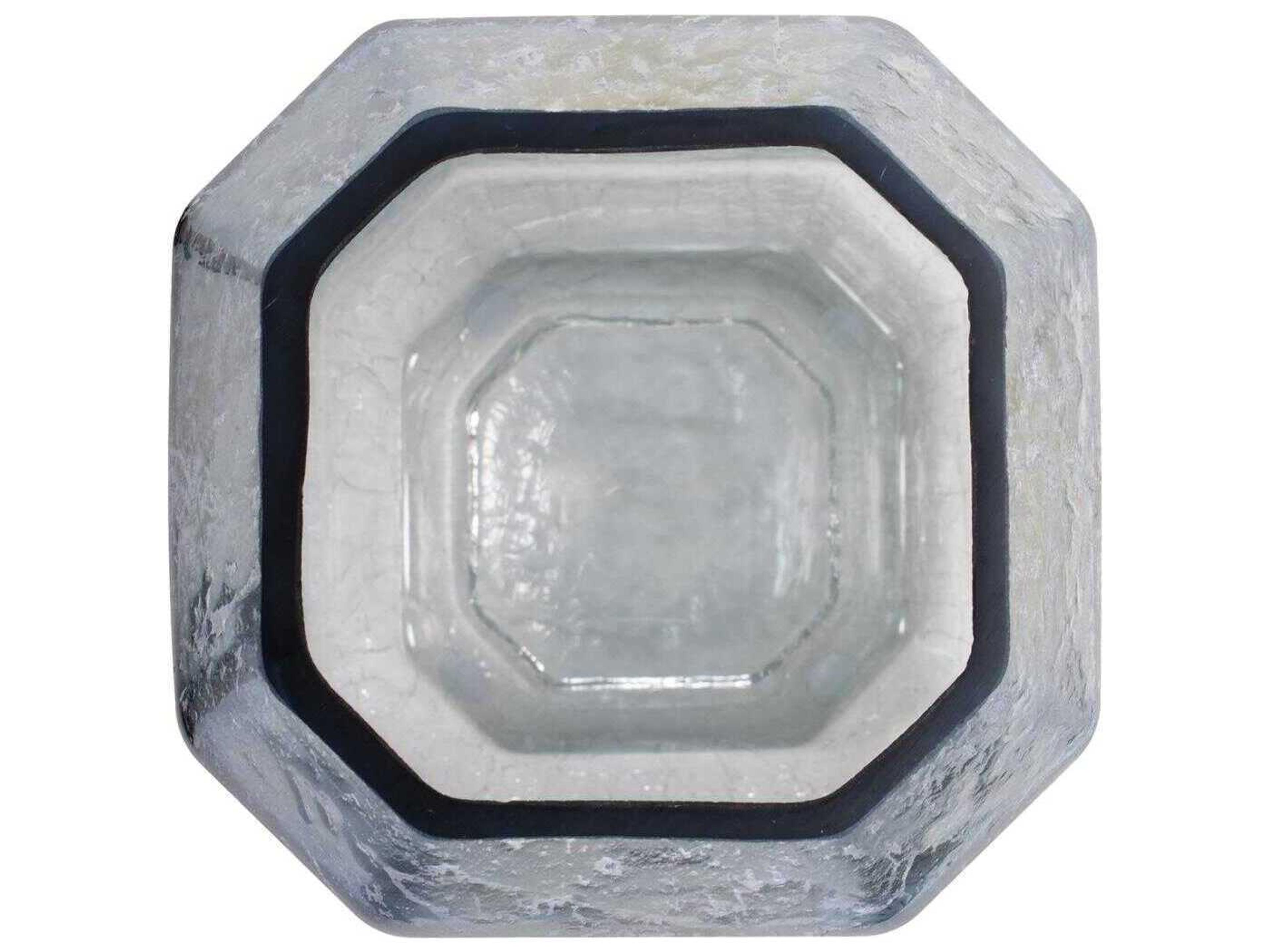 Howard Elliott Lonsdale Iridescent Blue Silver Vase