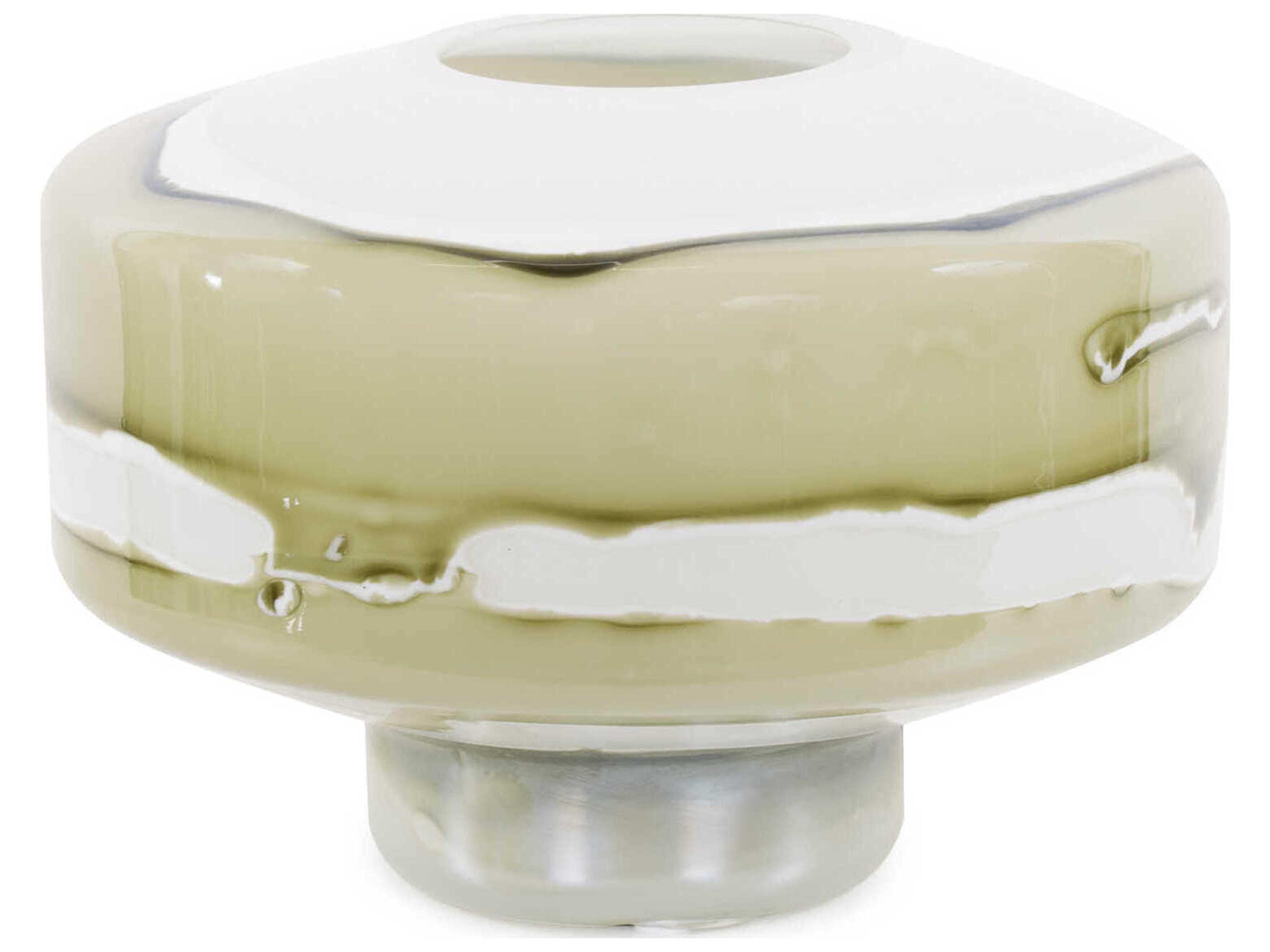 Howard Elliott Malin Sage Green White Vase