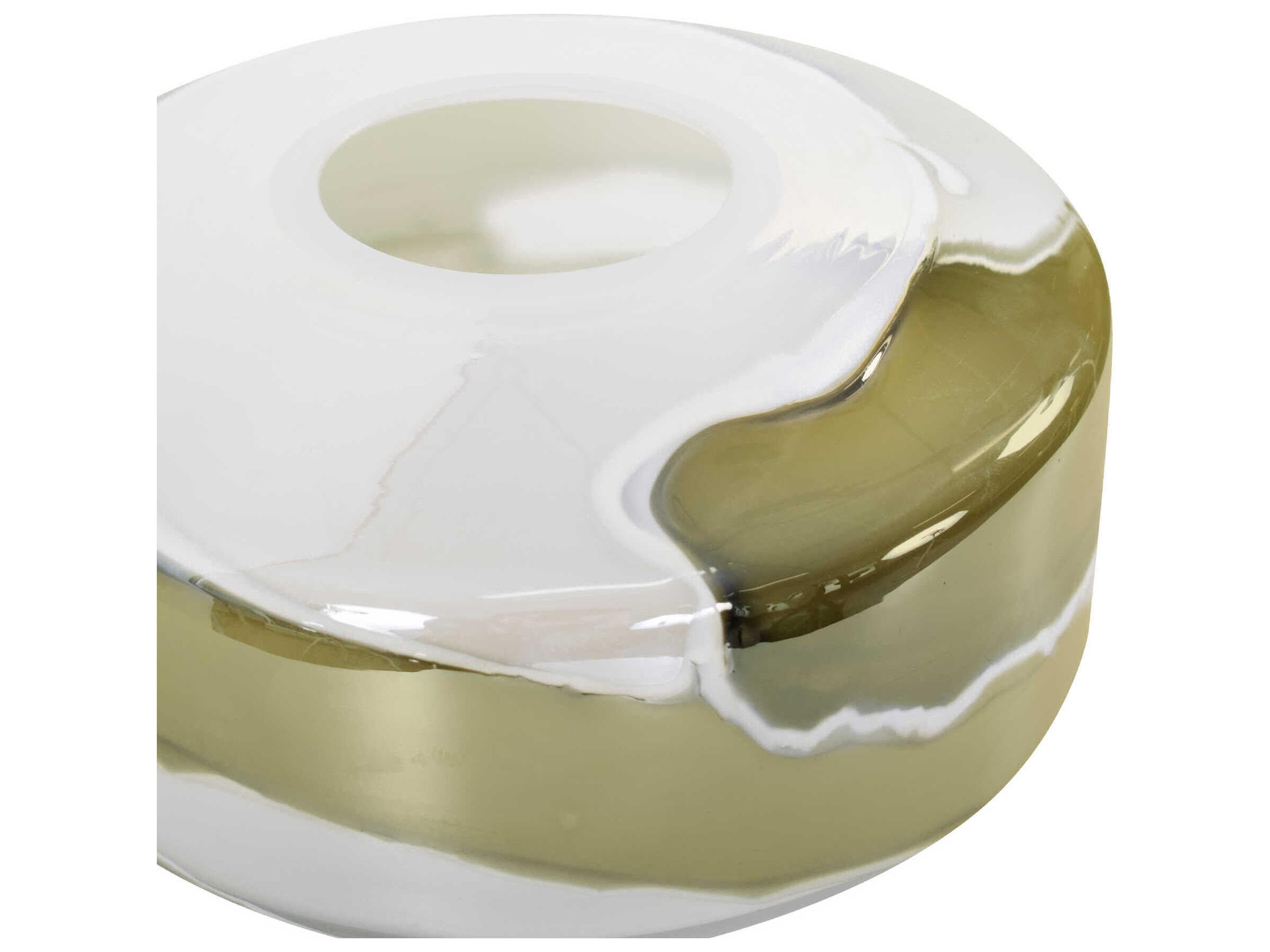 Howard Elliott Malin Sage Green White Vase