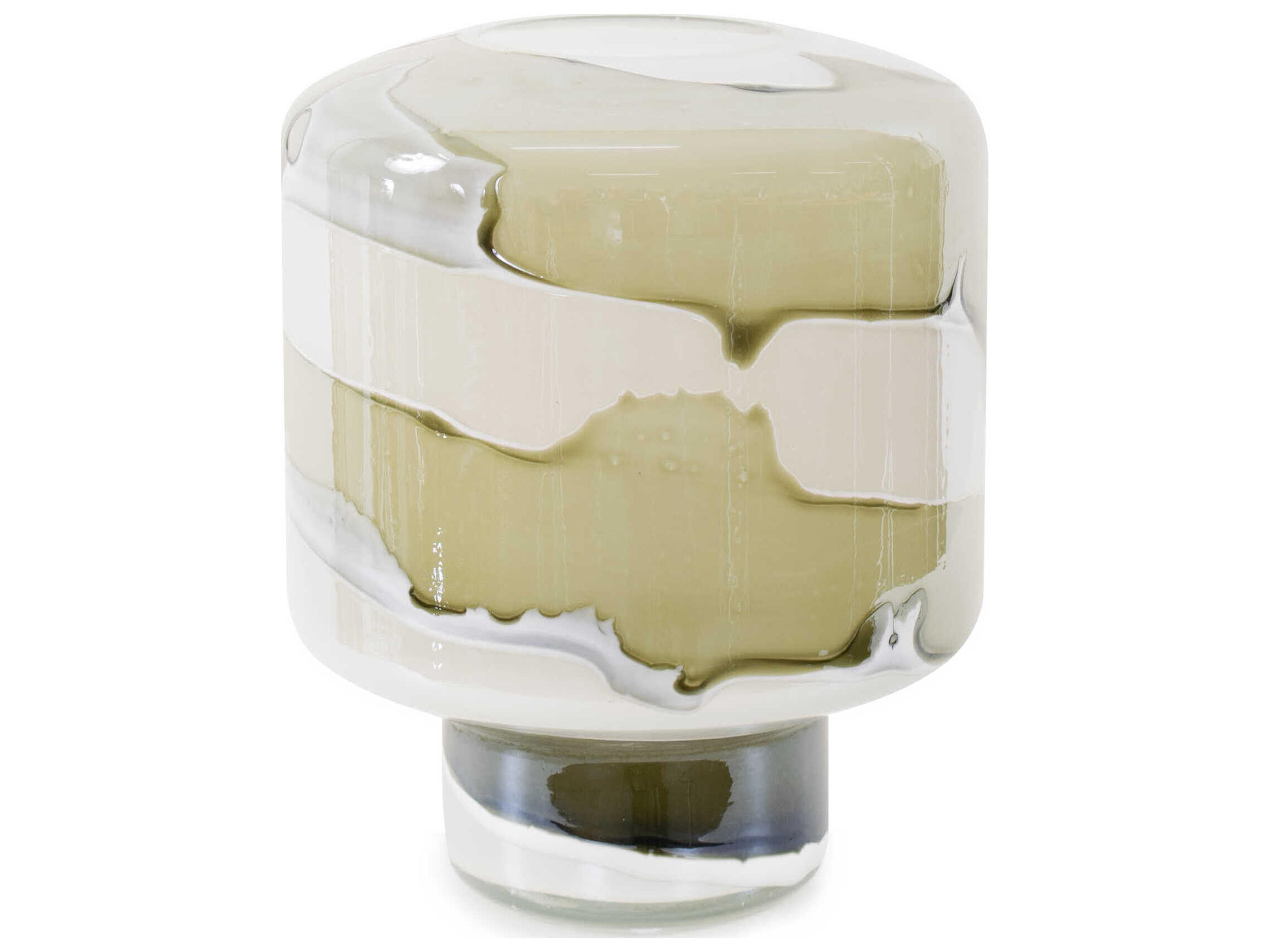 Howard Elliott Malin Sage Green White Vase