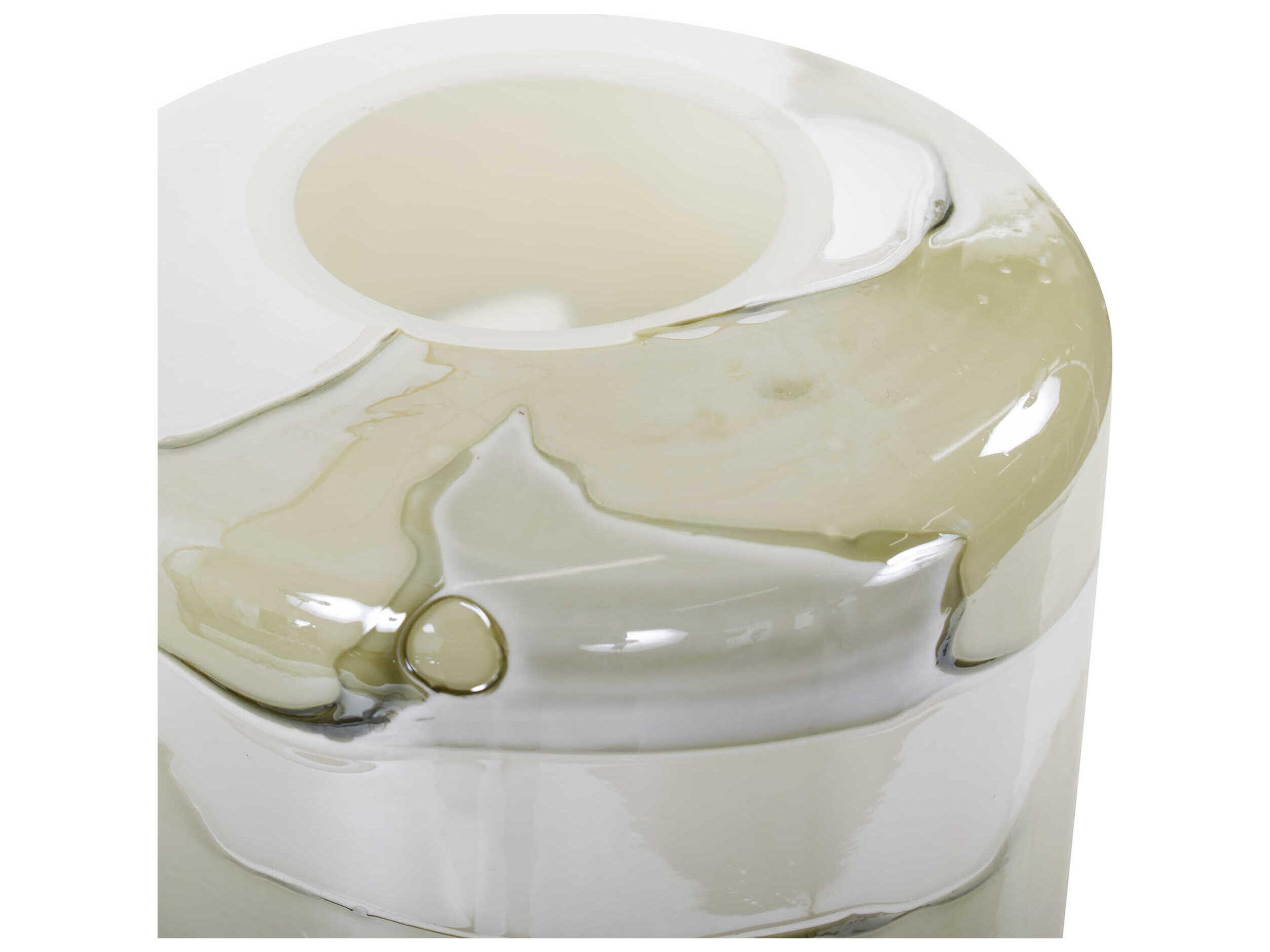 Howard Elliott Malin Sage Green White Vase