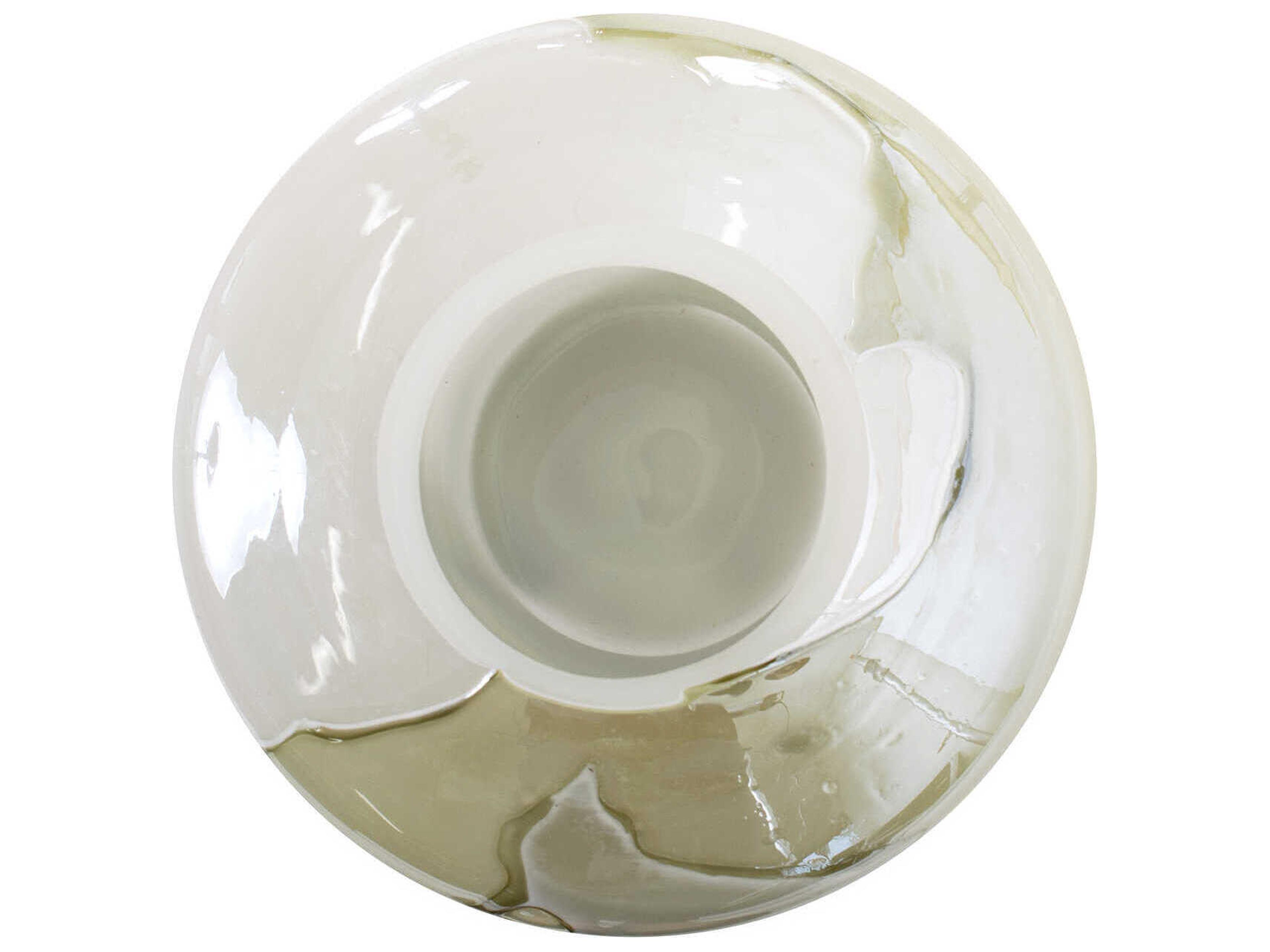 Howard Elliott Malin Sage Green White Vase