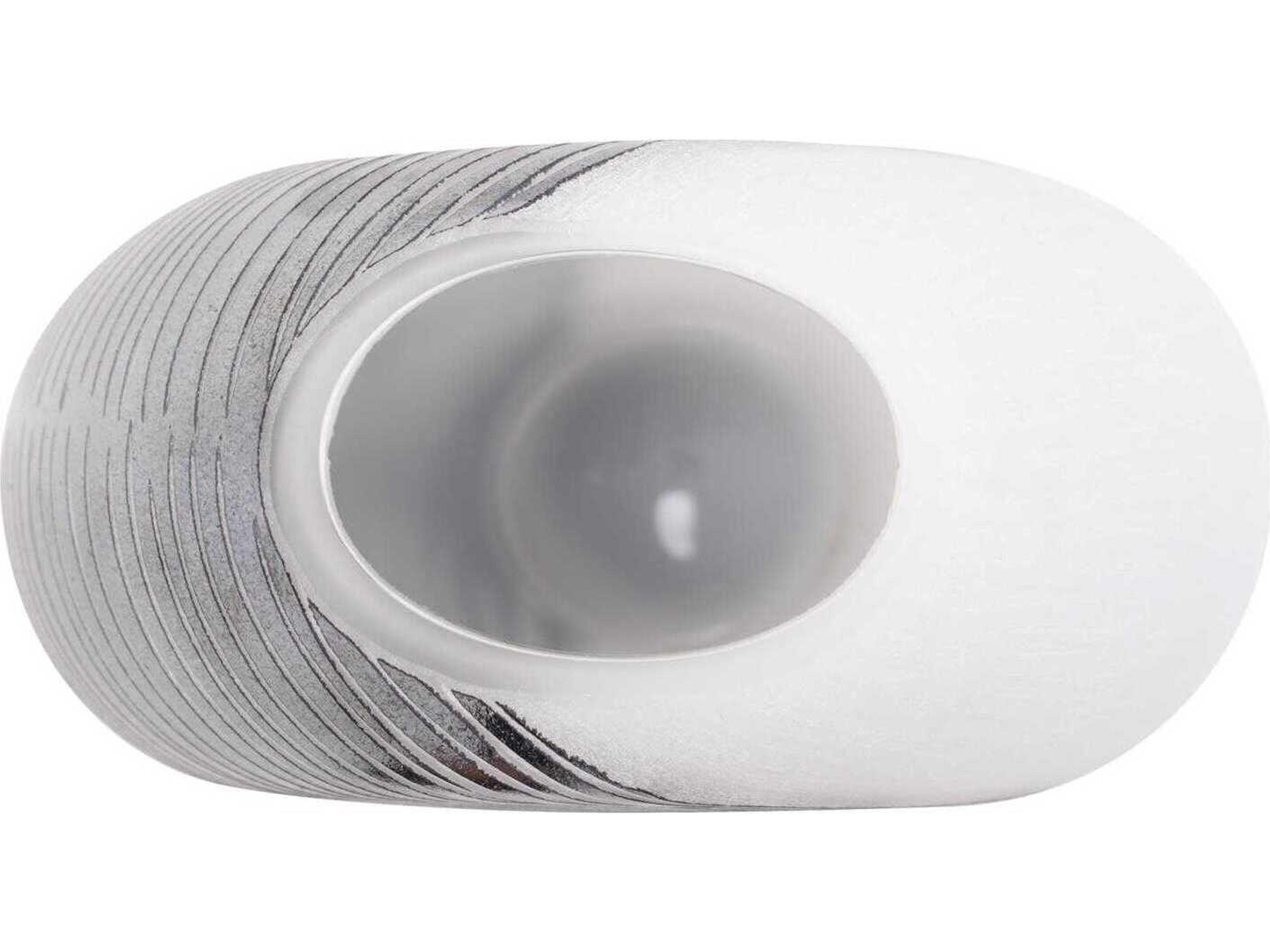 Howard Elliott Oxman Hypnotic Black White Vase