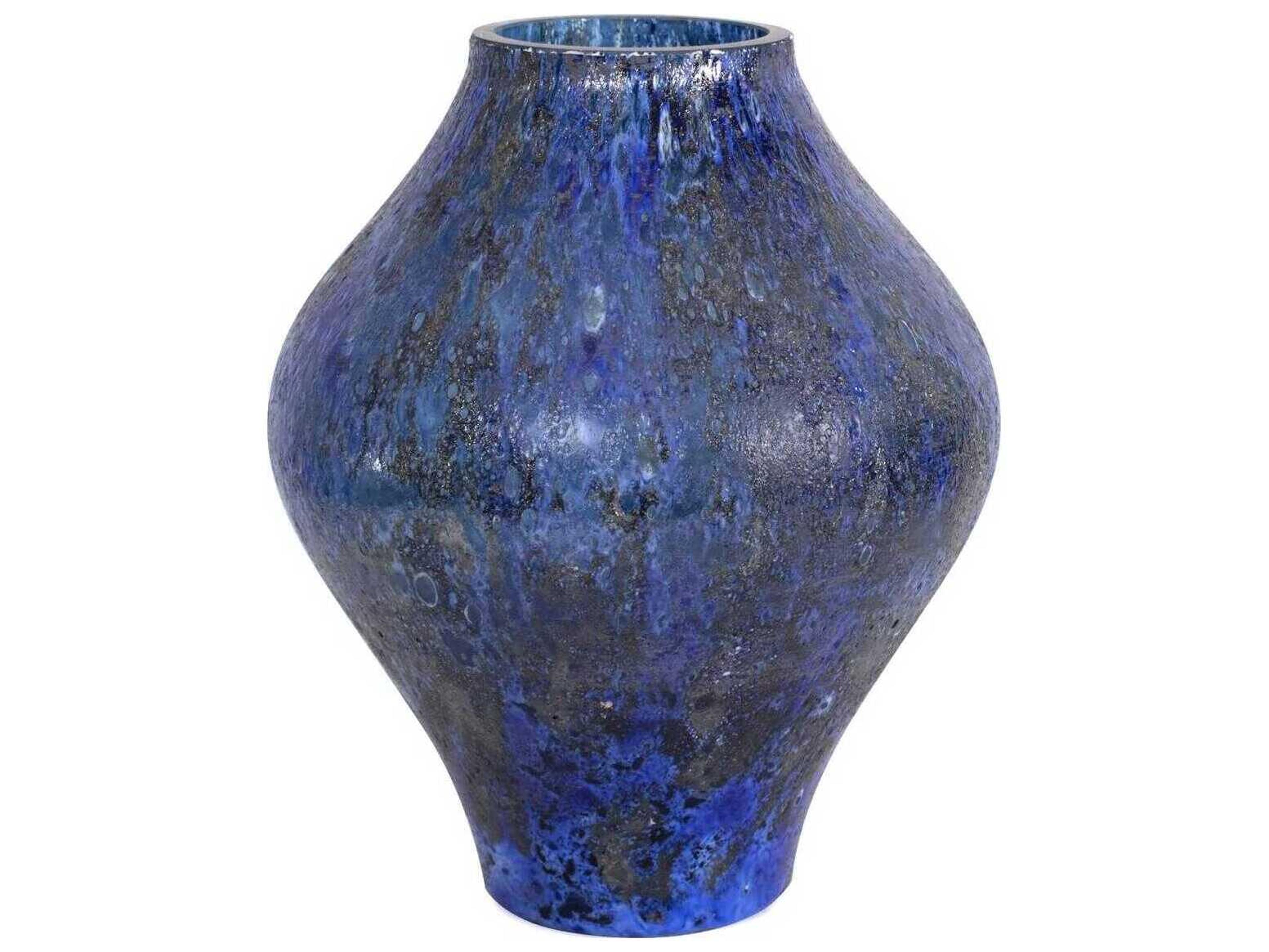 Zynsky Azure Blue Art Glass Vase