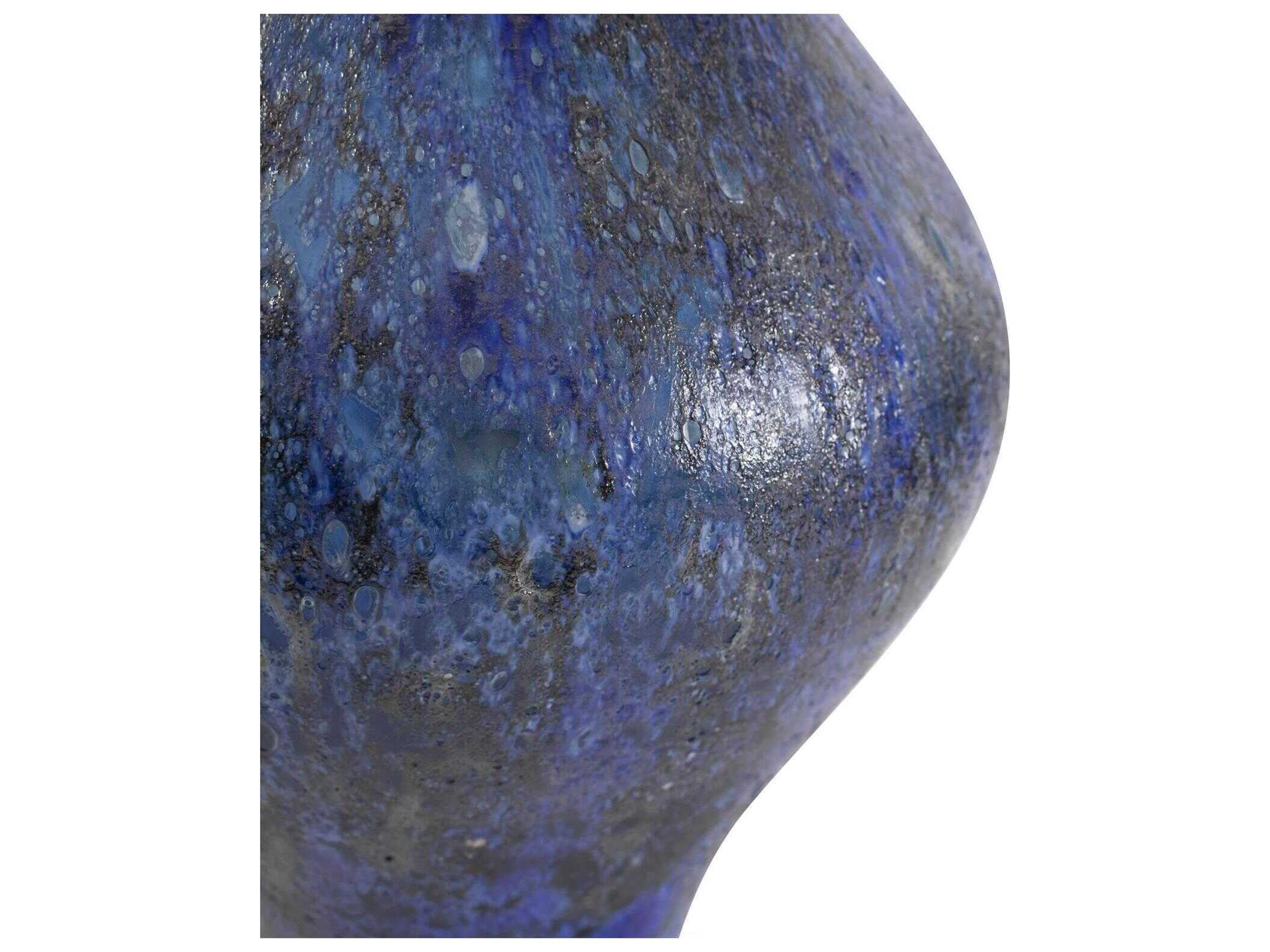 Howard Elliott Zynsky Azure Blue Art Glass Vase