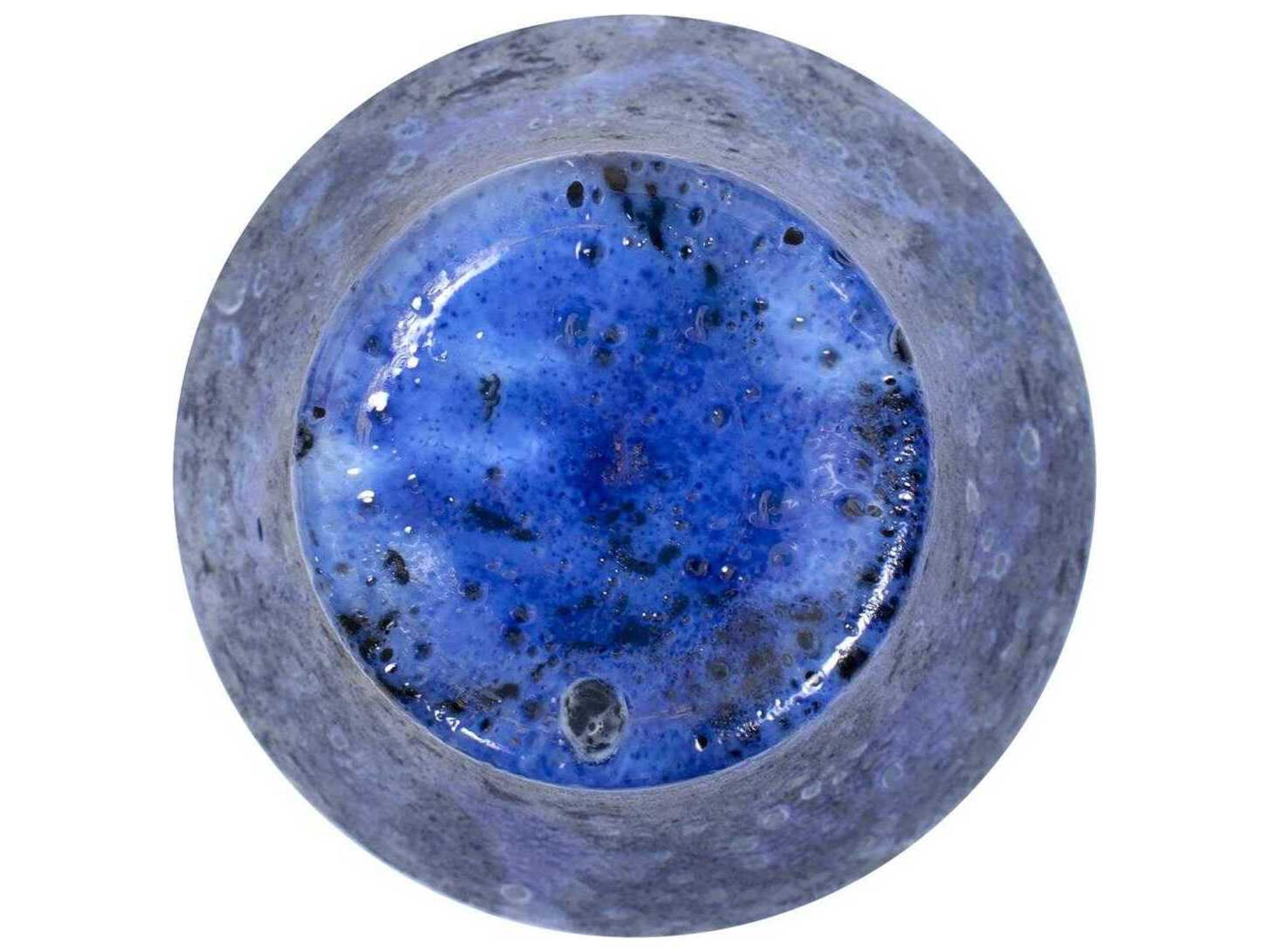 Howard Elliott Zynsky Azure Blue Art Glass Vase