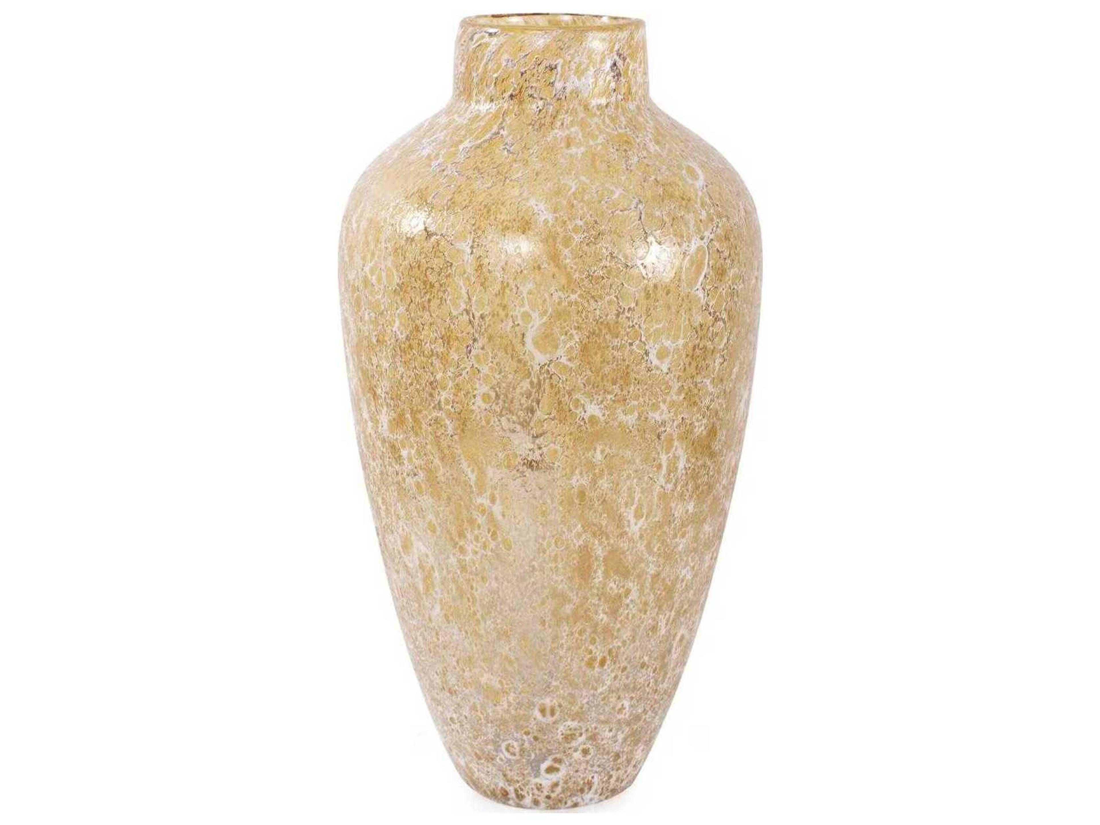 Howard Elliott Zynsky Amber Art Glass Vase