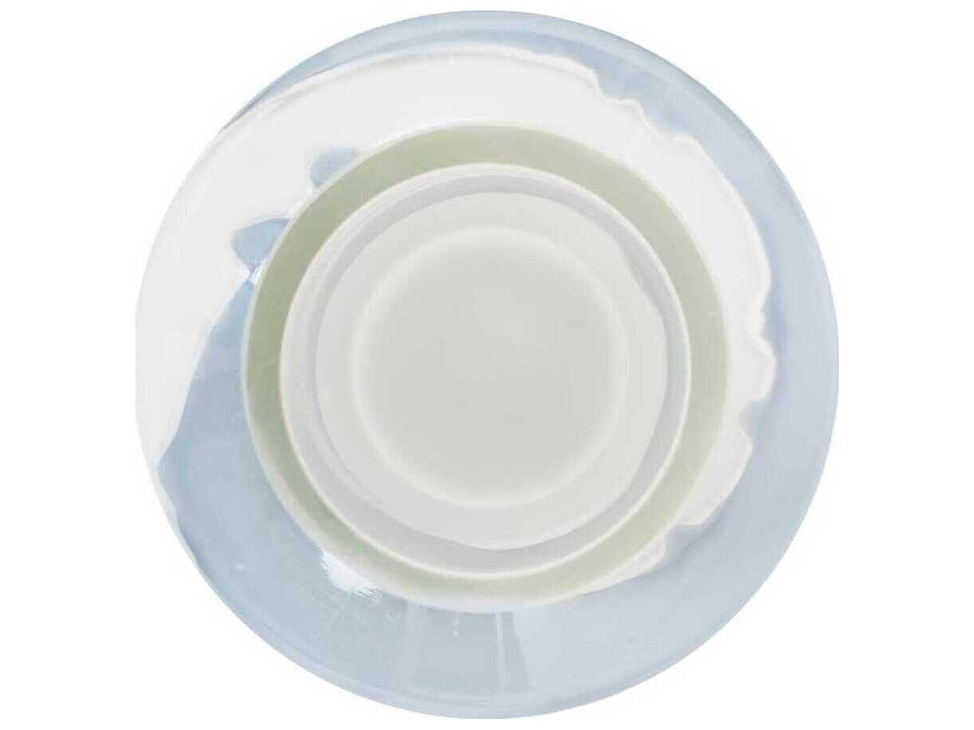 Howard Elliott Glacier Bay Layered Cylindrical Glass Bottle