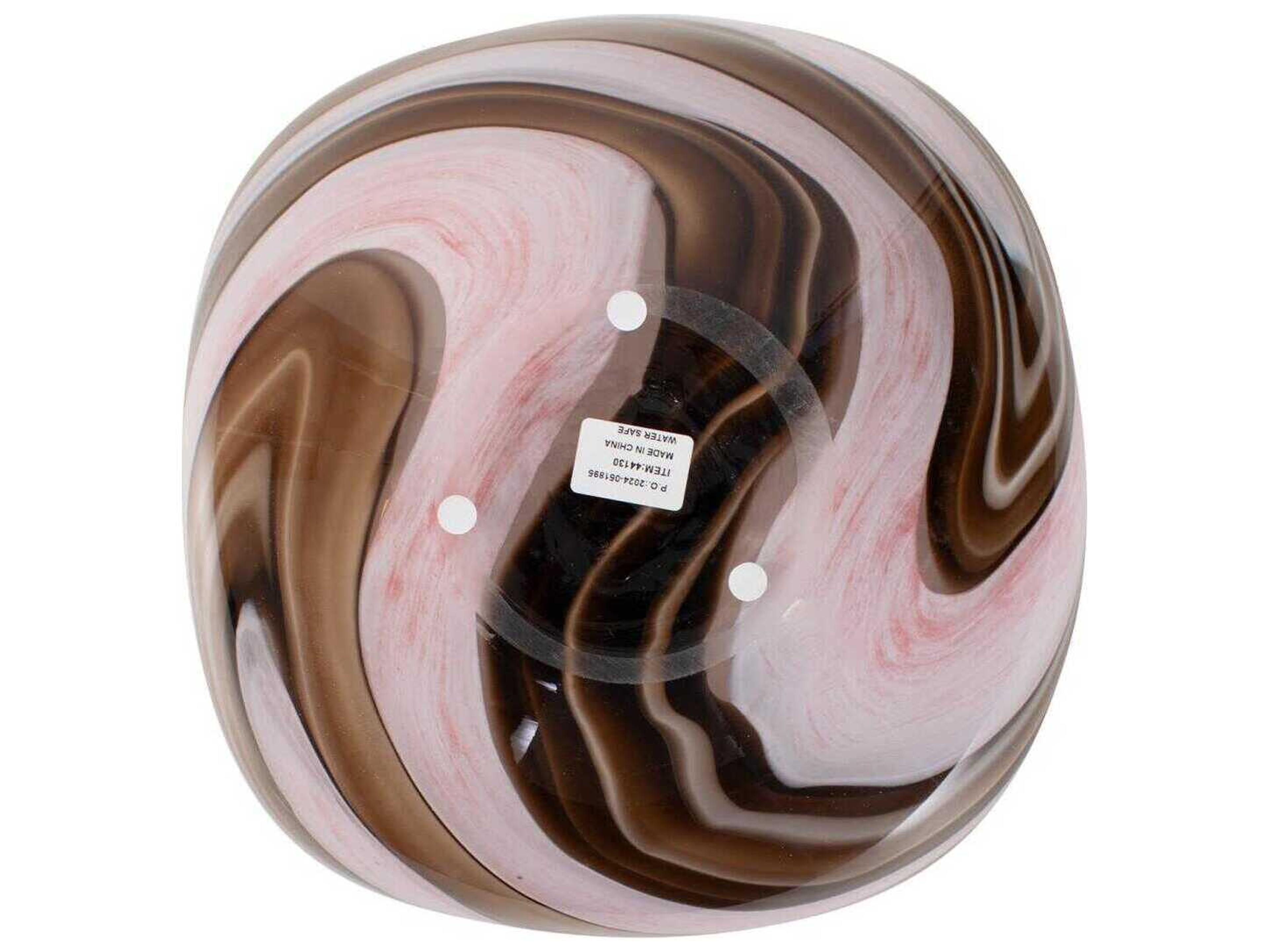 Howard Elliott Neapolitain Glass Decorative Bowl