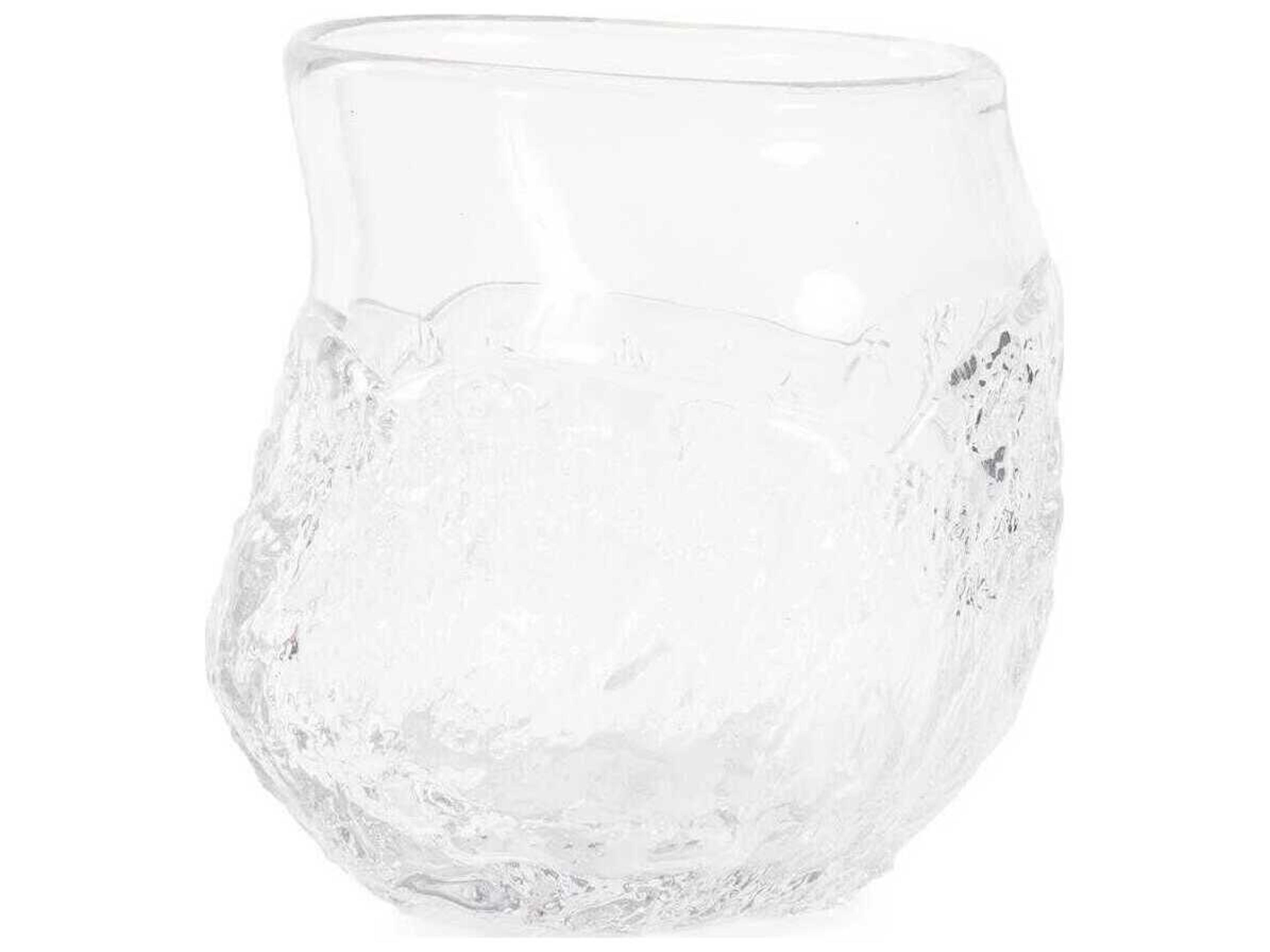 Portage Ice Clear Abstract Glass Vase
