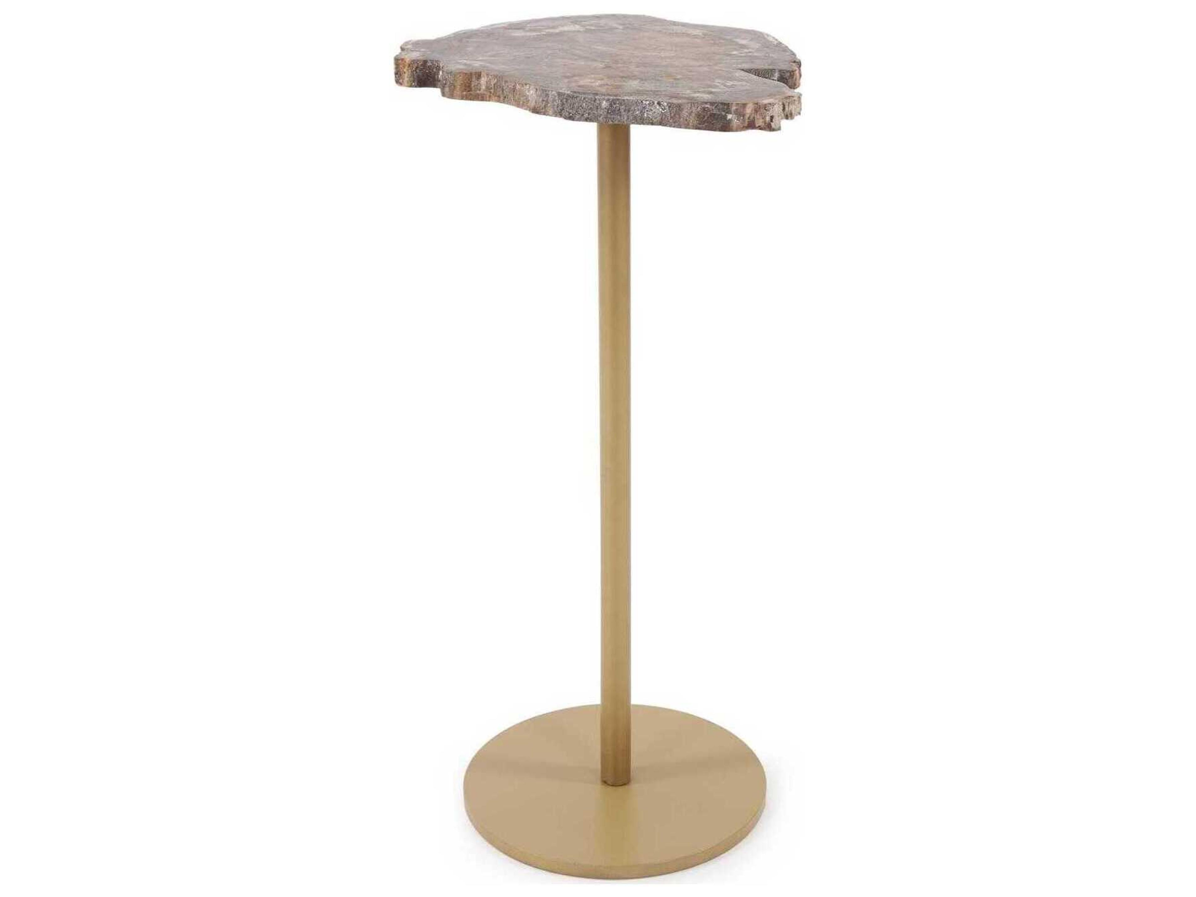 Howard Elliott Arturo Wood Natural Gold End Table
