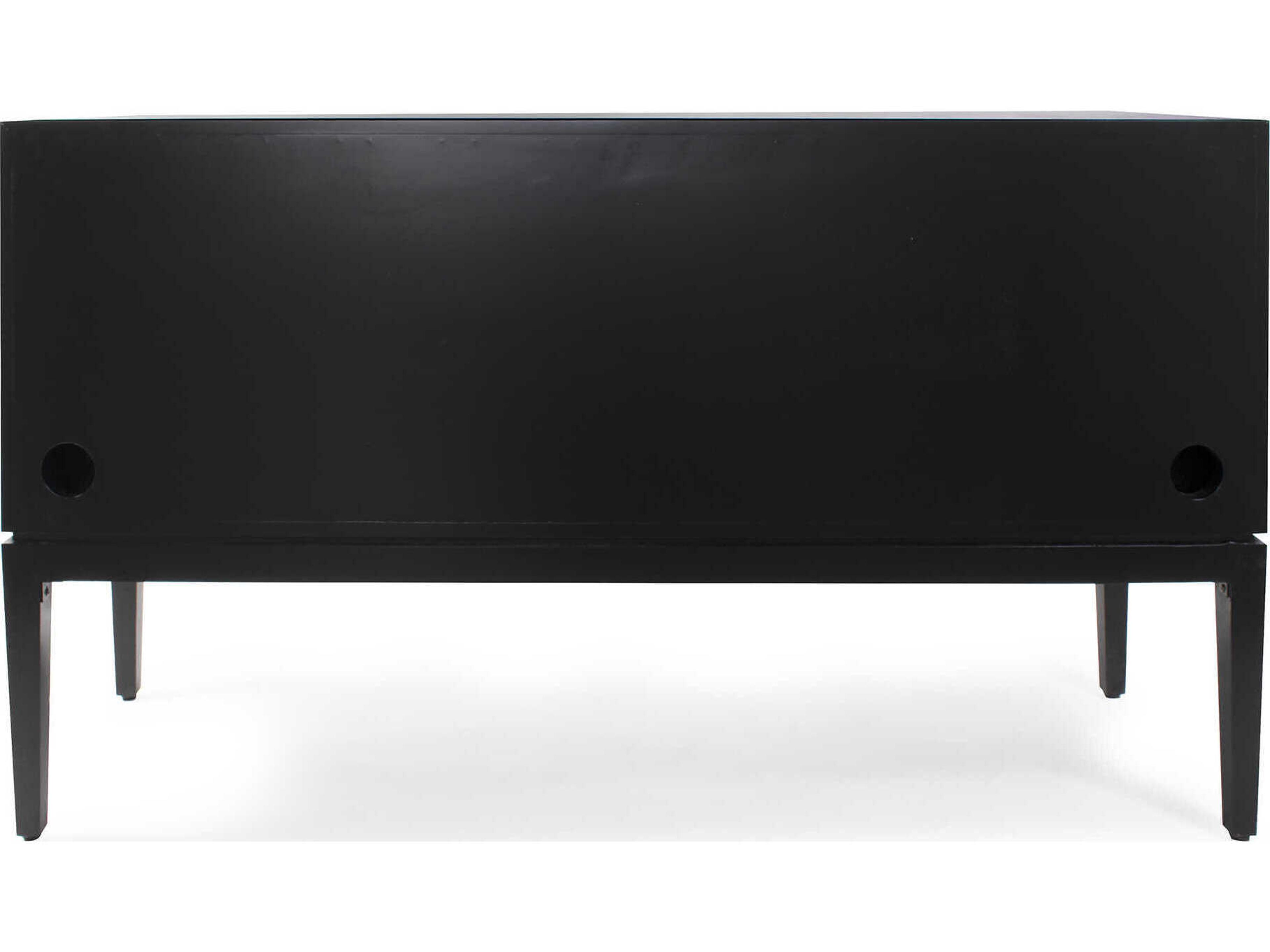 Howard Elliott Shearer 60" Black Gray White Sideboard