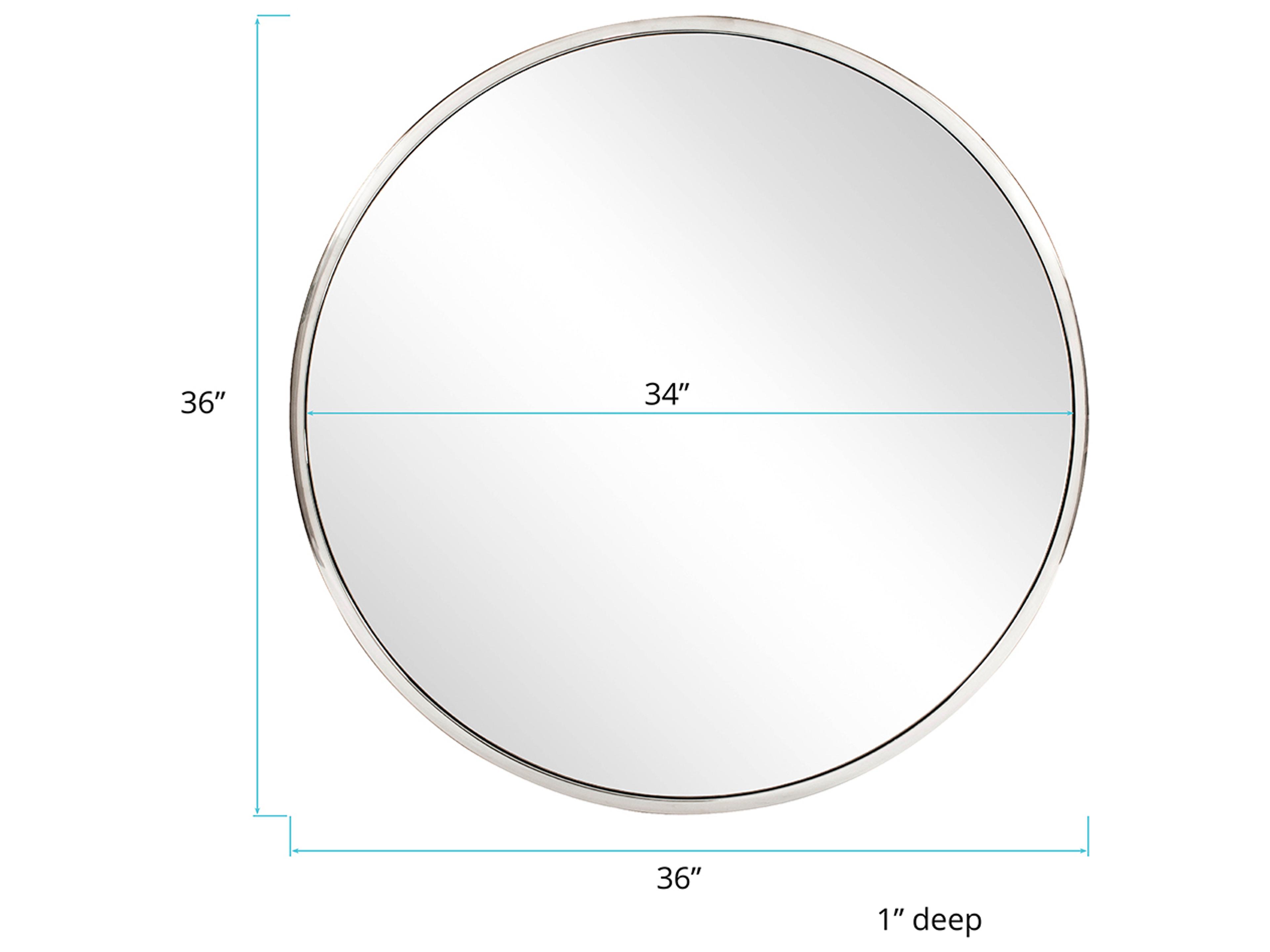 Howard Elliott Simone Stainless Steel Wall Mirror