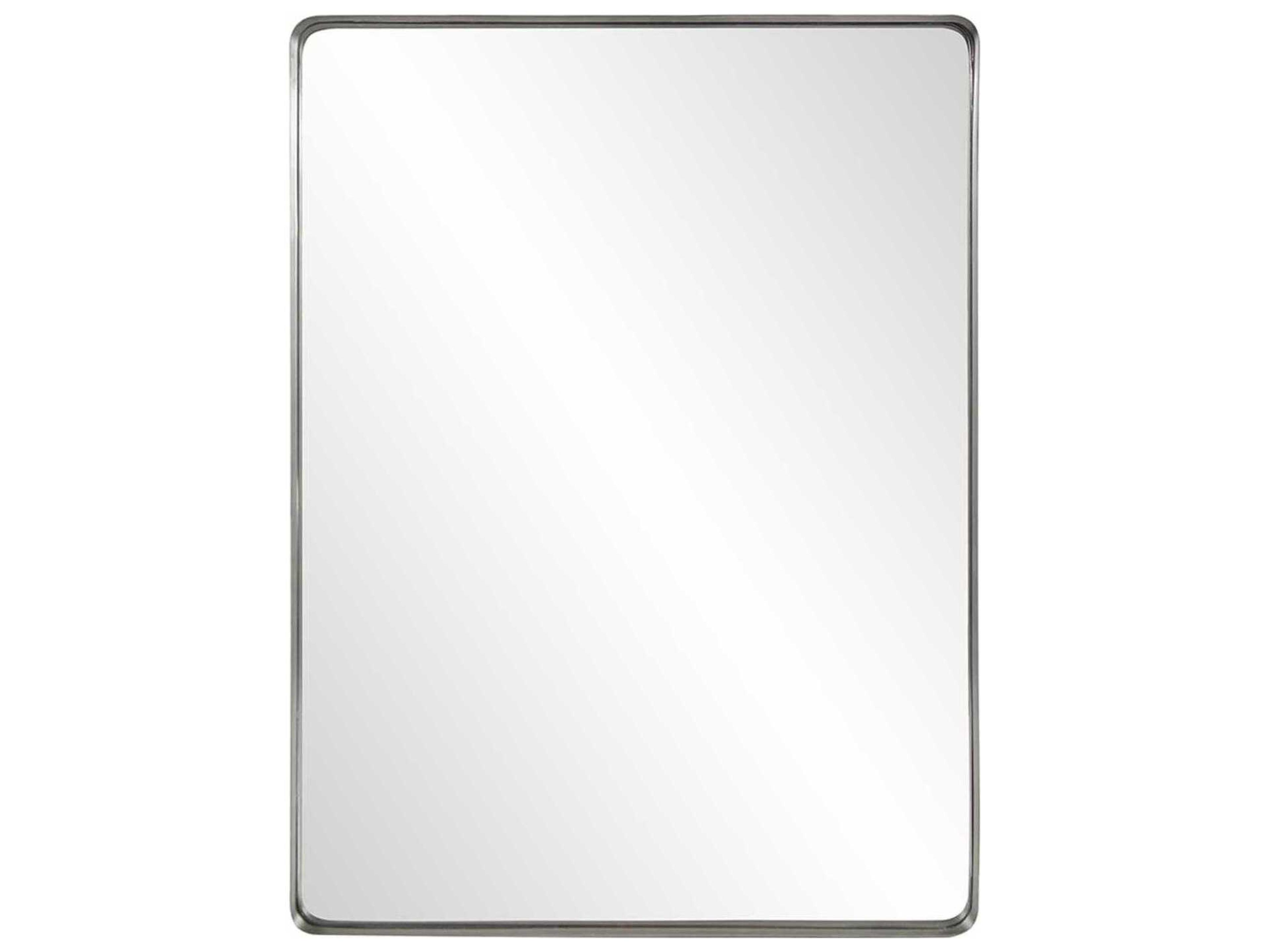 Steele Silver Rectangular Wall Mirror