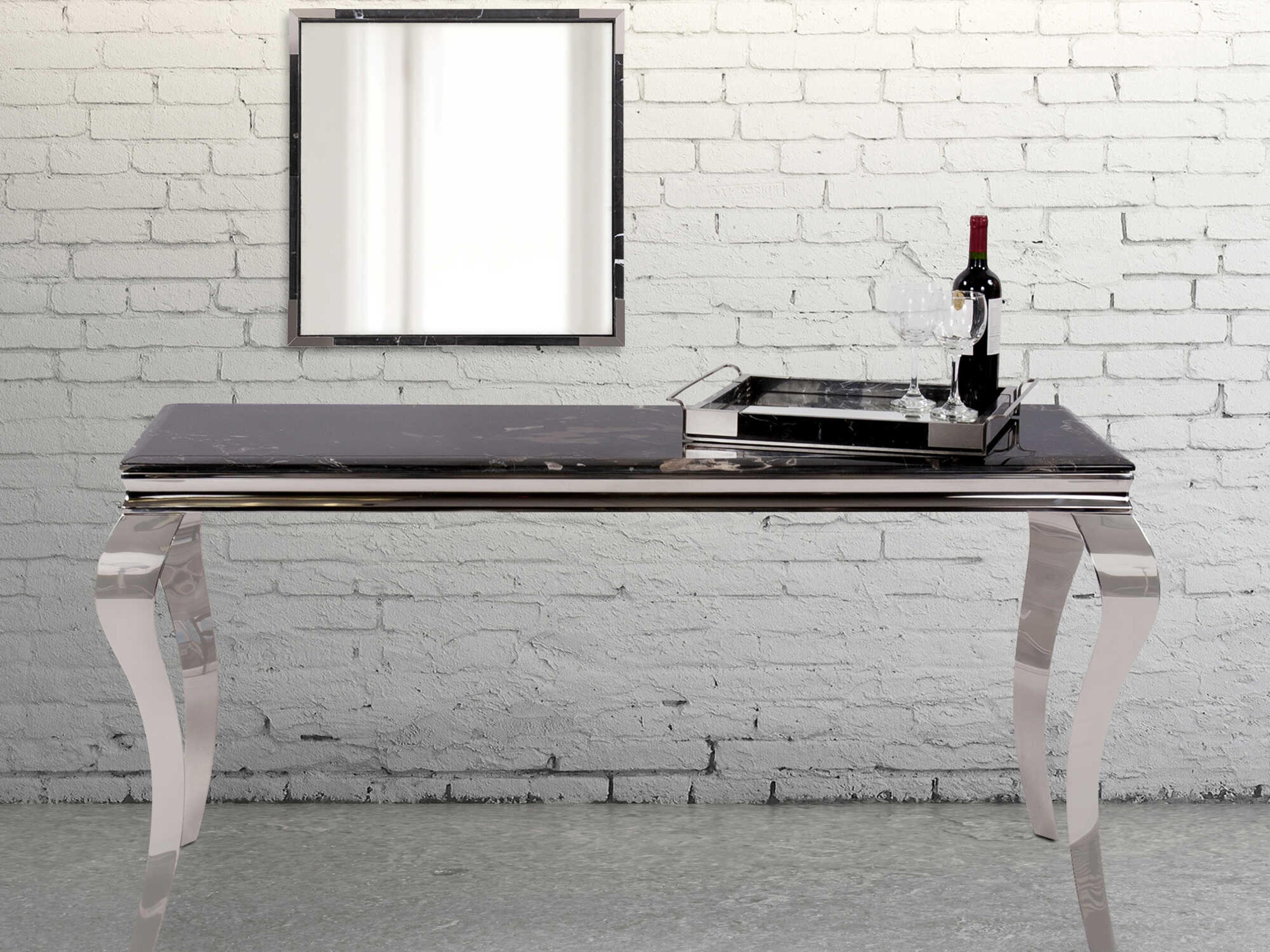 Howard Elliott Marcel Black Silver Square Wall Mirror