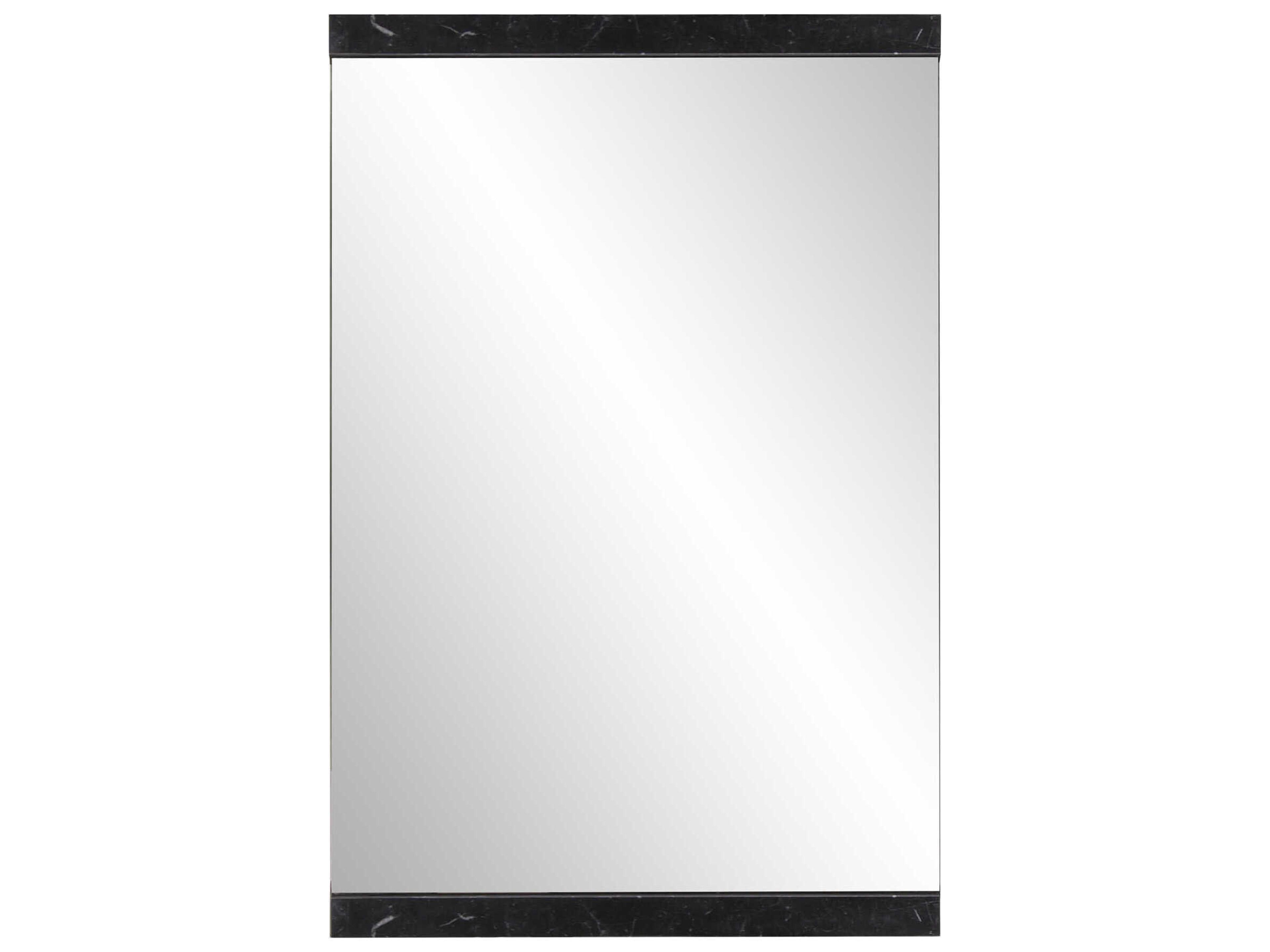 Howard Elliott Reese Black Rectangular Wall Mirror