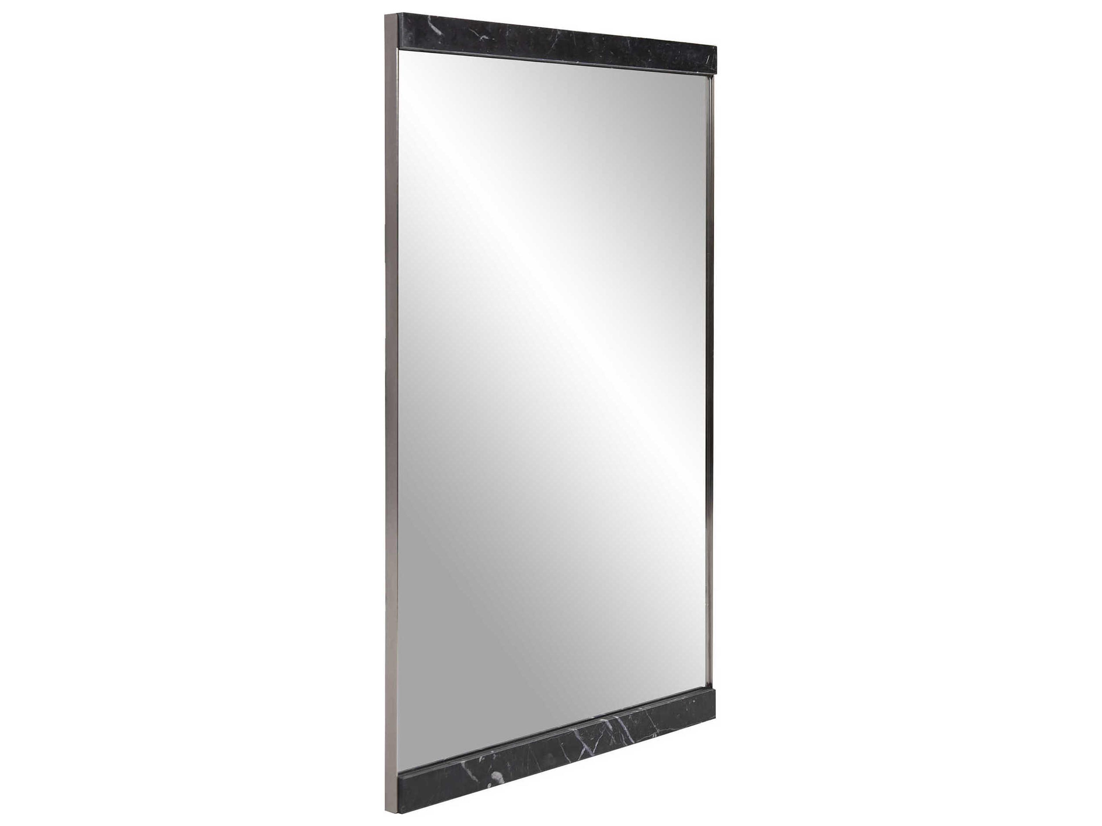 Howard Elliott Reese Black Rectangular Wall Mirror