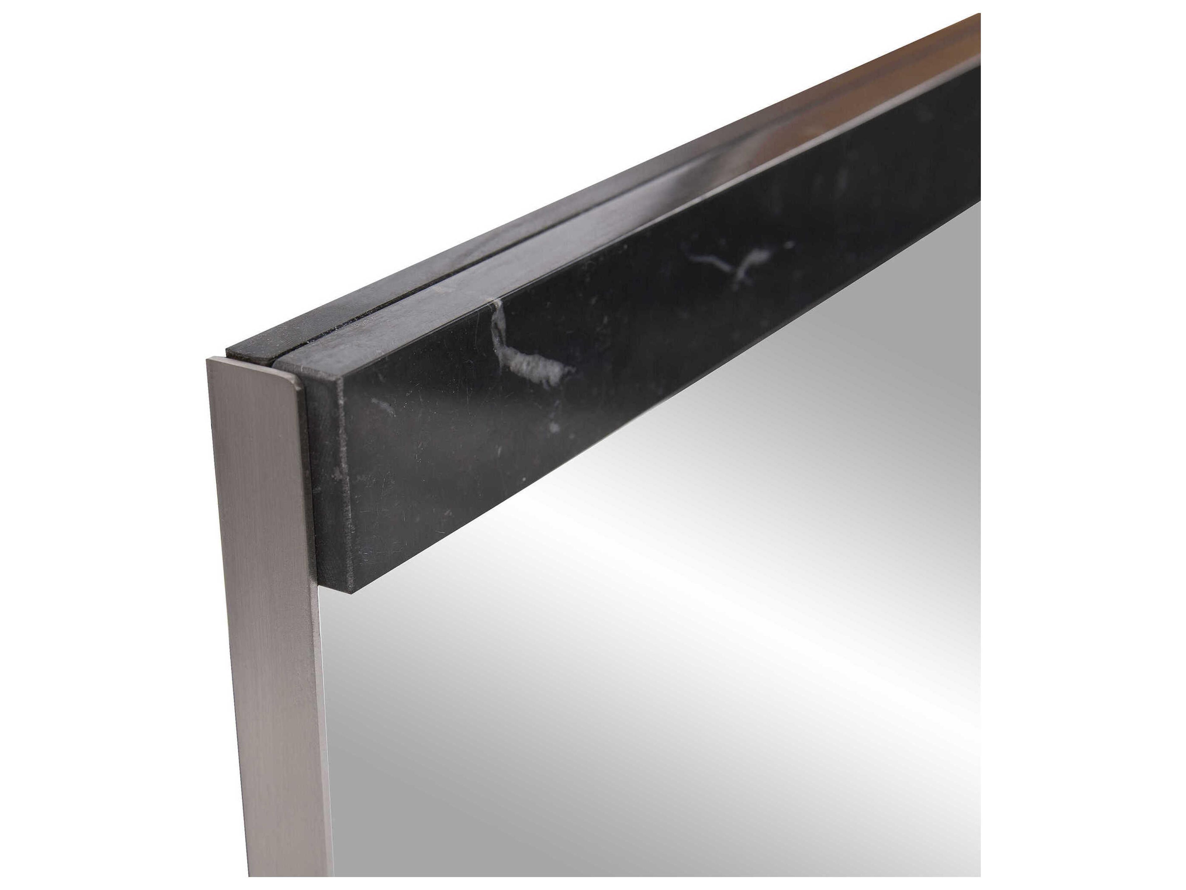 Howard Elliott Reese Black Rectangular Wall Mirror