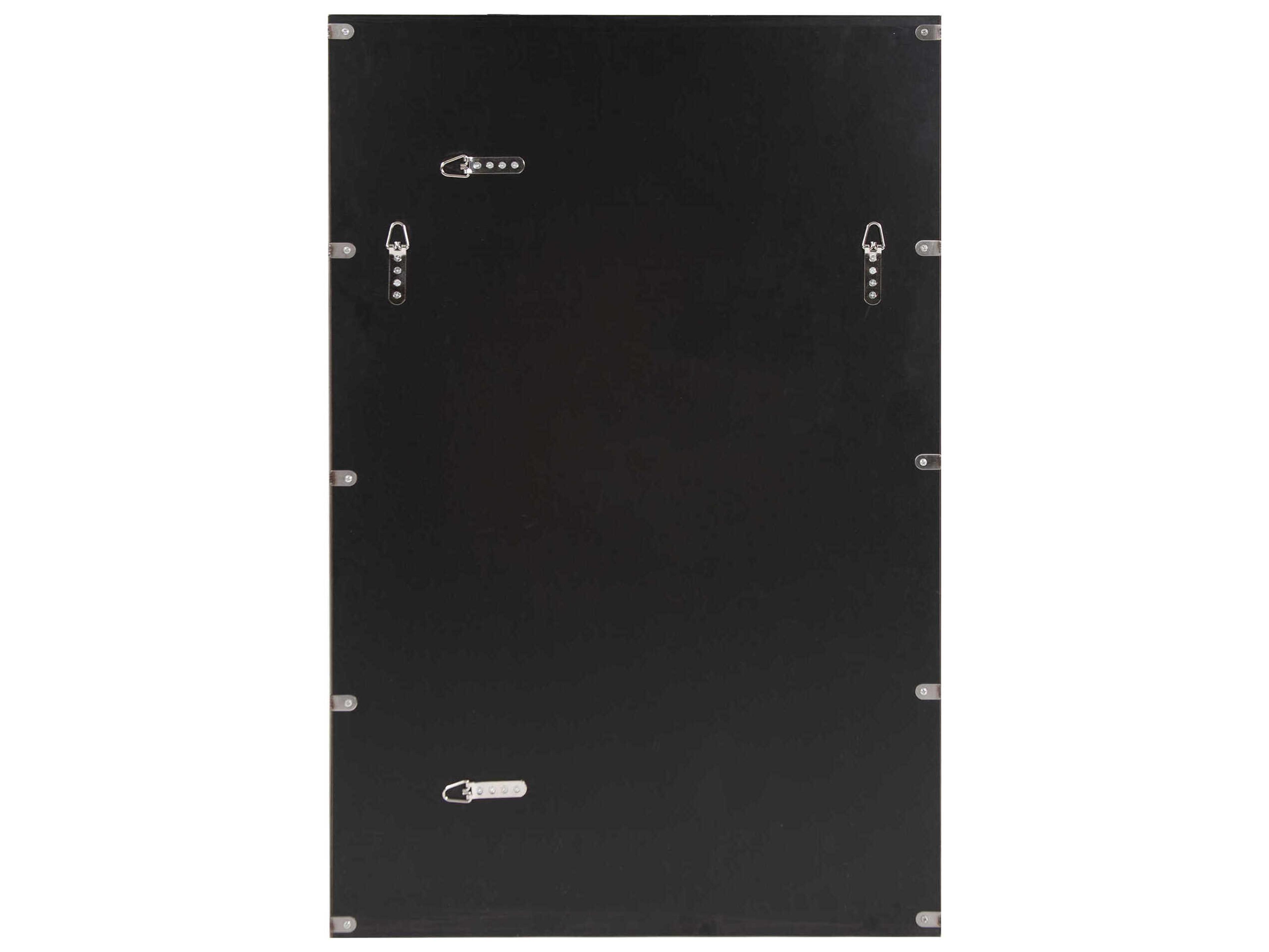 Howard Elliott Reese Black Rectangular Wall Mirror