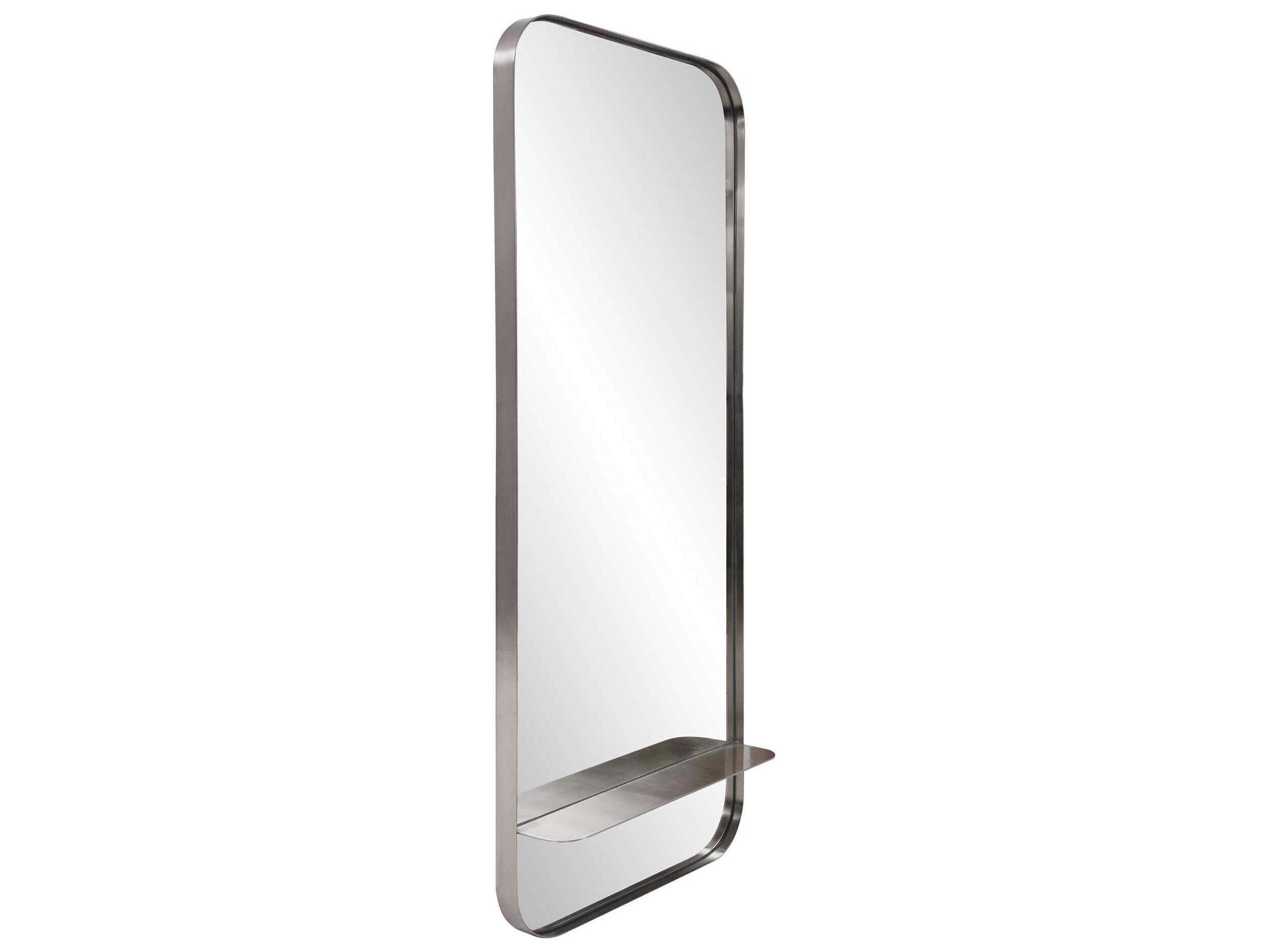 Howard Elliott Gavan Silver Rectangular Wall Mirror
