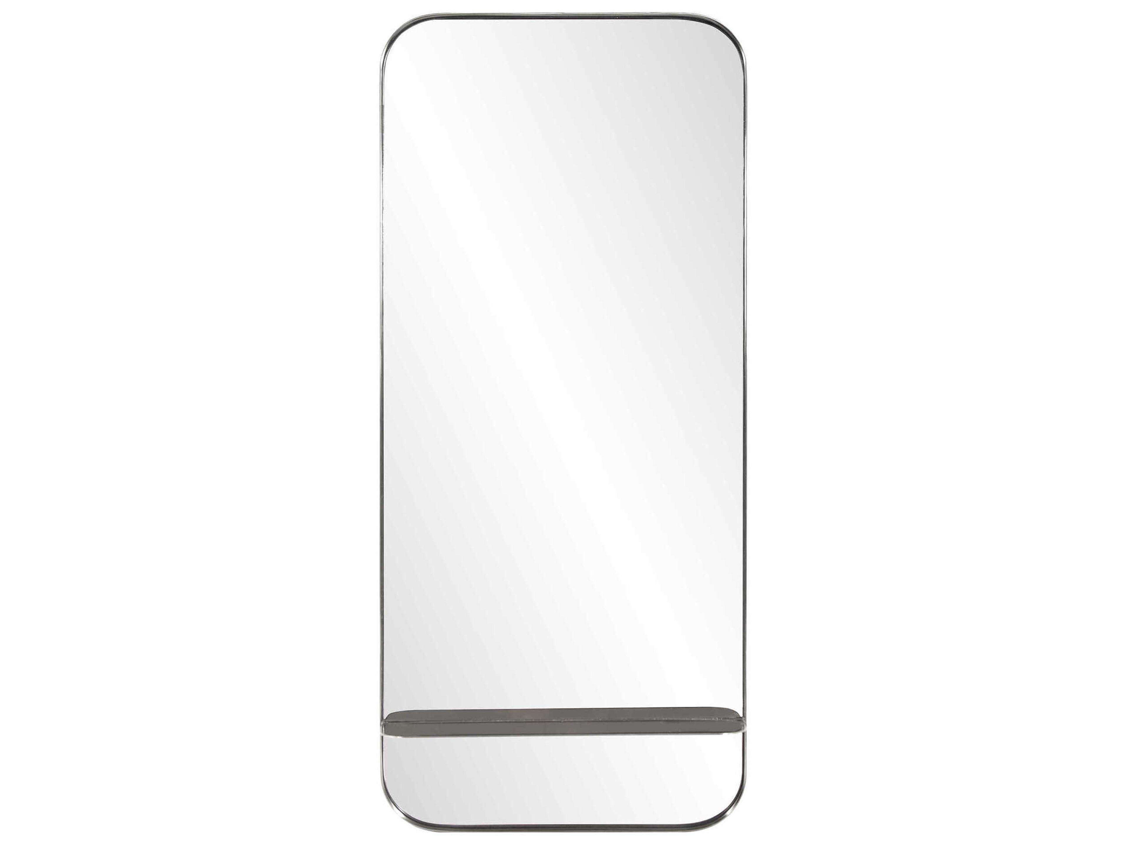 Howard Elliott Gavan Silver Rectangular Wall Mirror