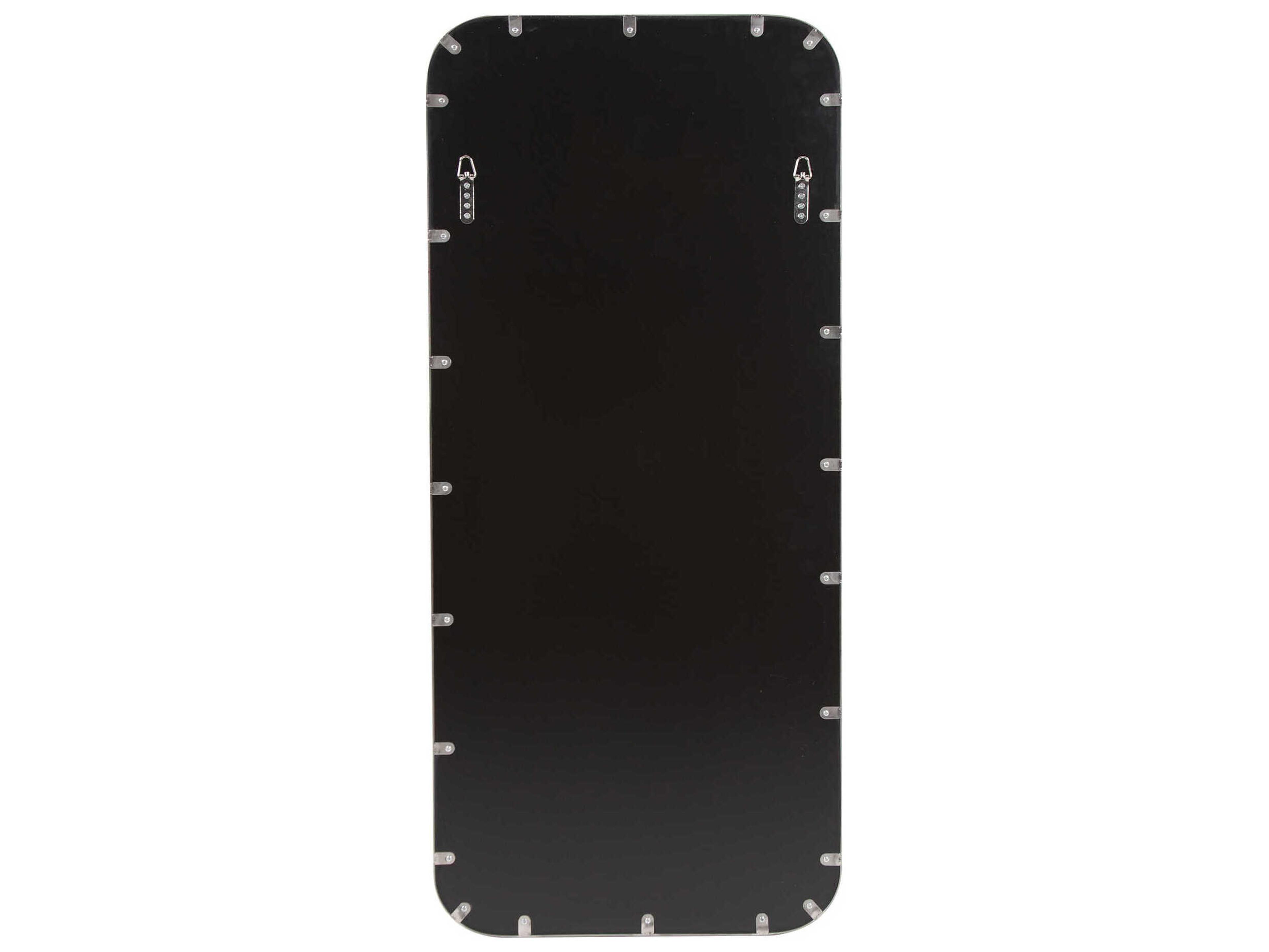 Howard Elliott Gavan Silver Rectangular Wall Mirror