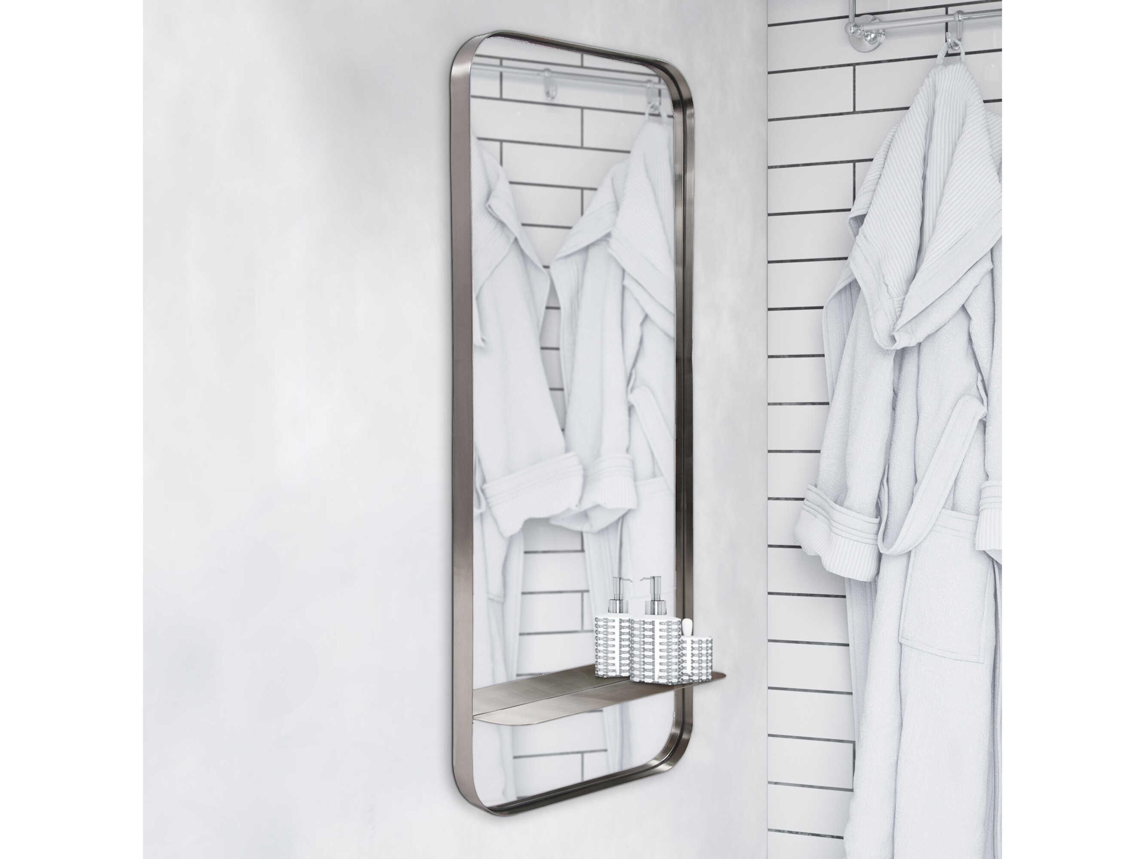 Howard Elliott Gavan Silver Rectangular Wall Mirror