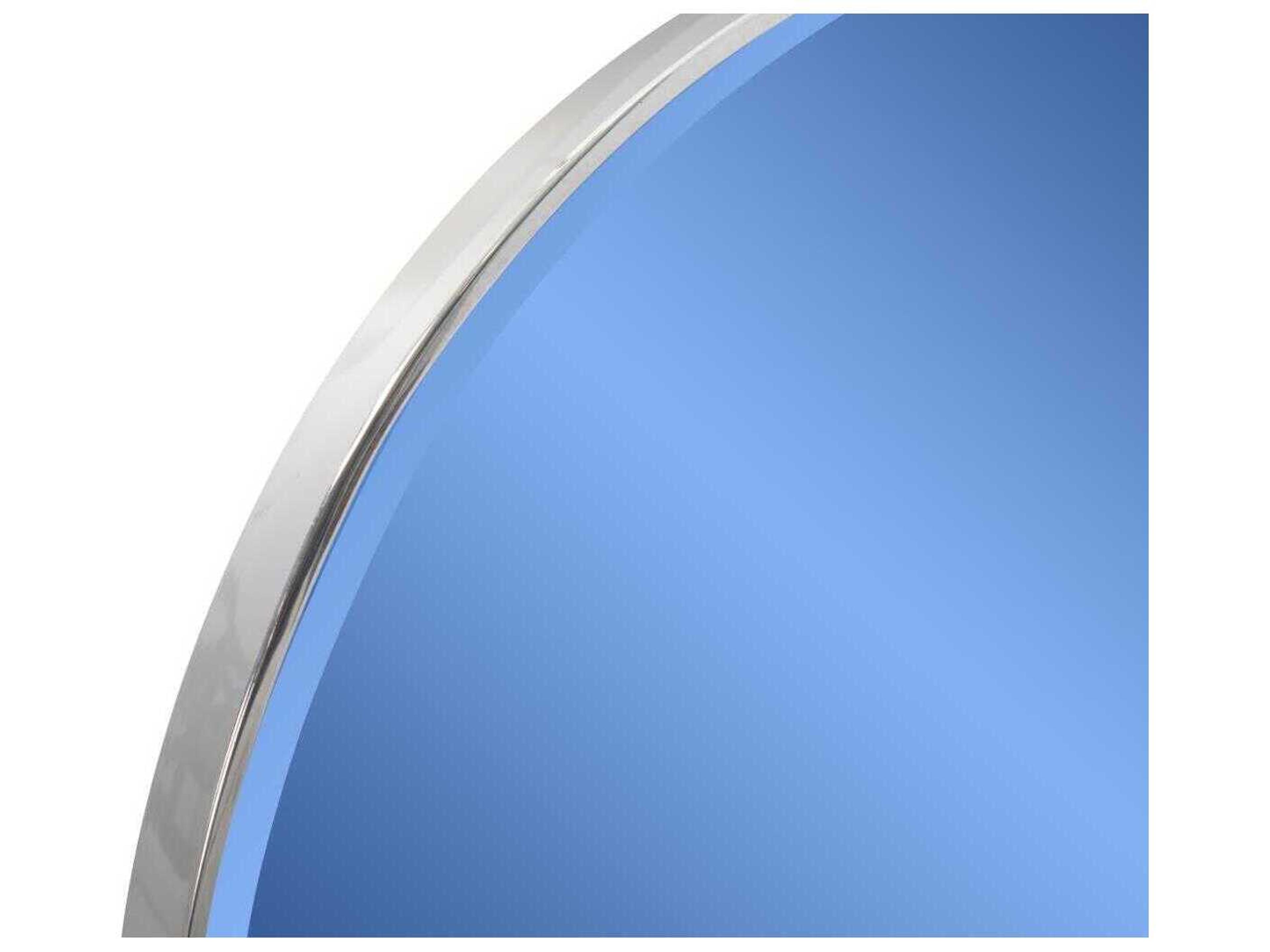 Howard Elliott Broidy Sapphire Blue Gold Round Wall Mirror