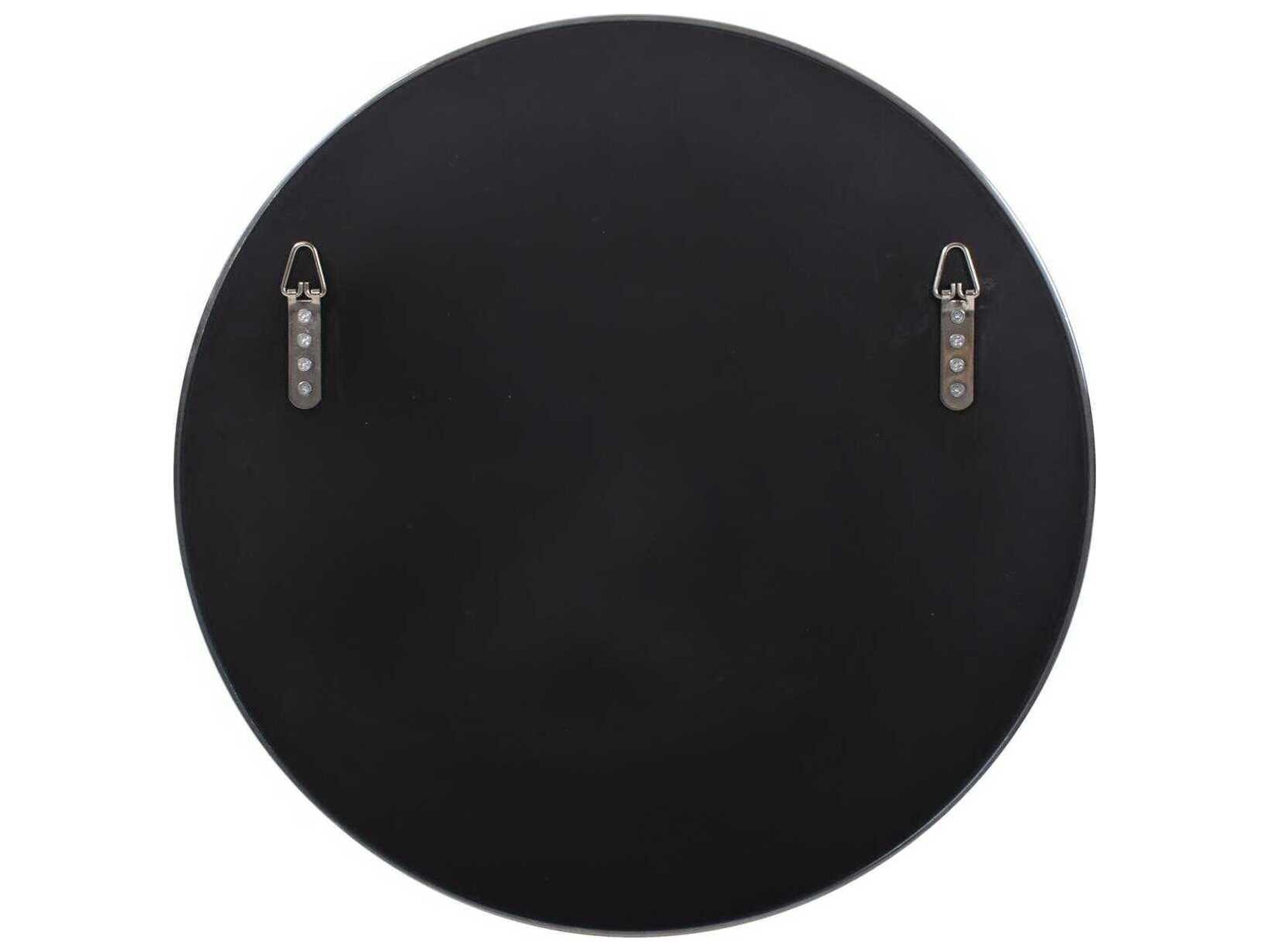 Howard Elliott Broidy Sapphire Blue Gold Round Wall Mirror