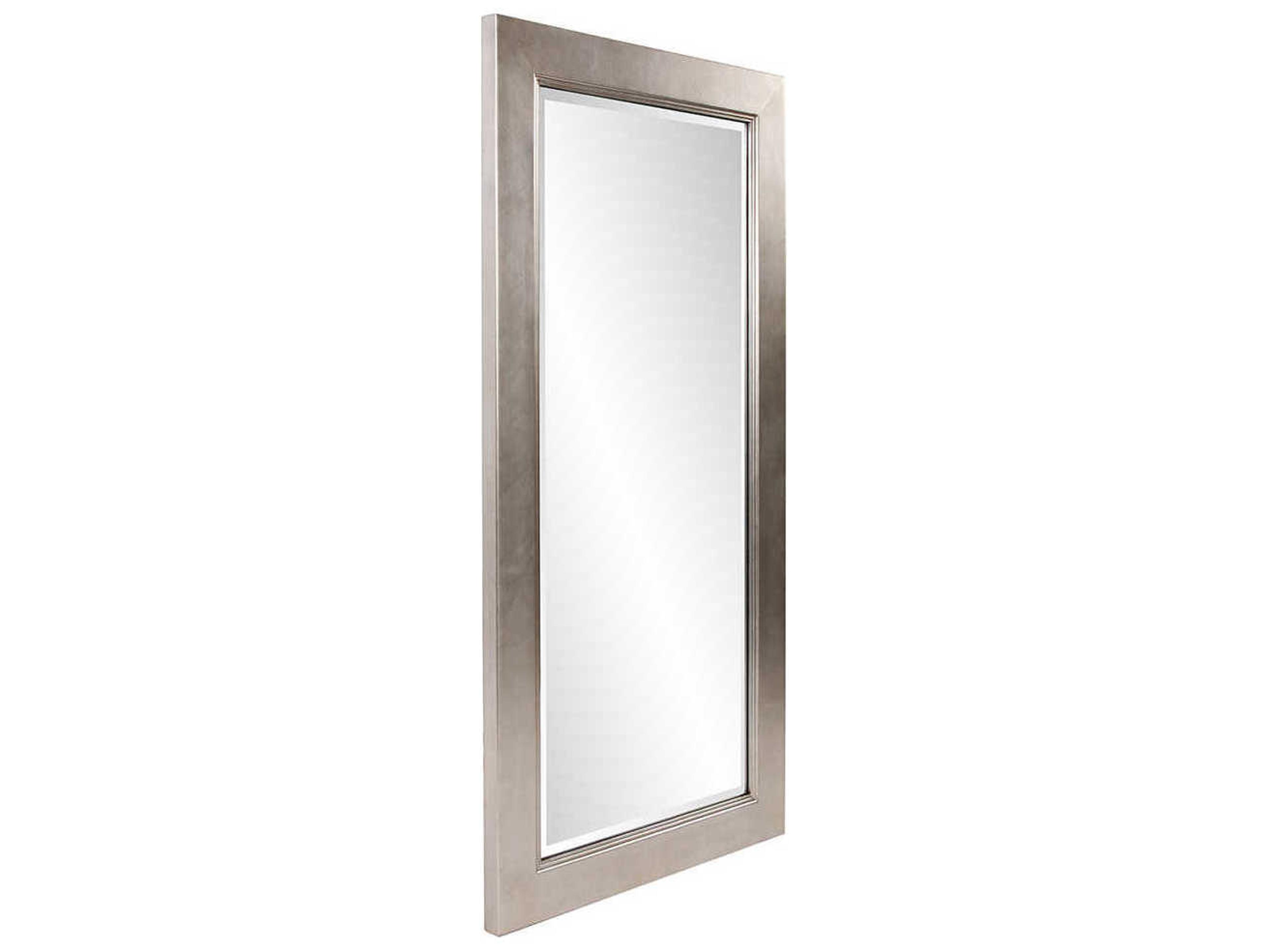 Howard Elliott Millennium Silver Leaf Rectangular Wall Mirror