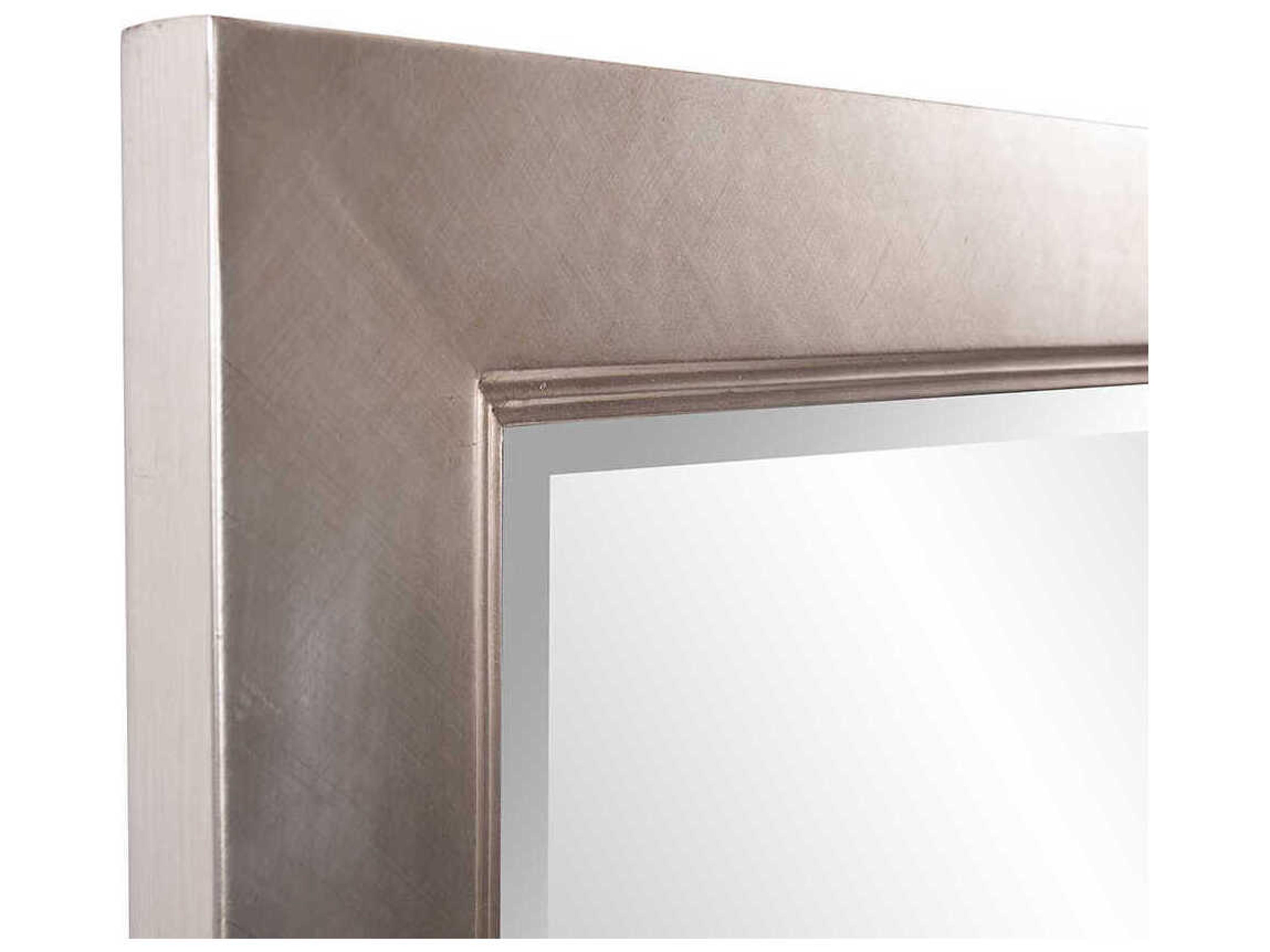 Howard Elliott Millennium Silver Leaf Rectangular Wall Mirror