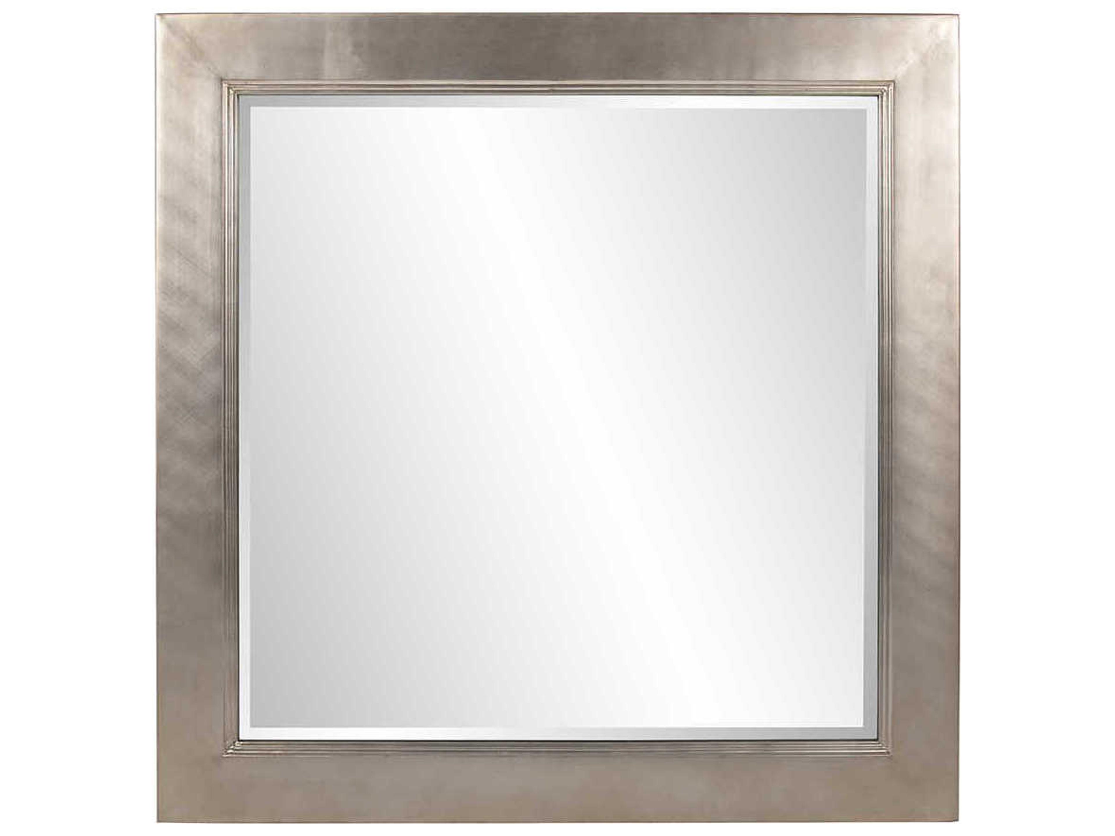 Millennium Silver Leaf Square Wall Mirror