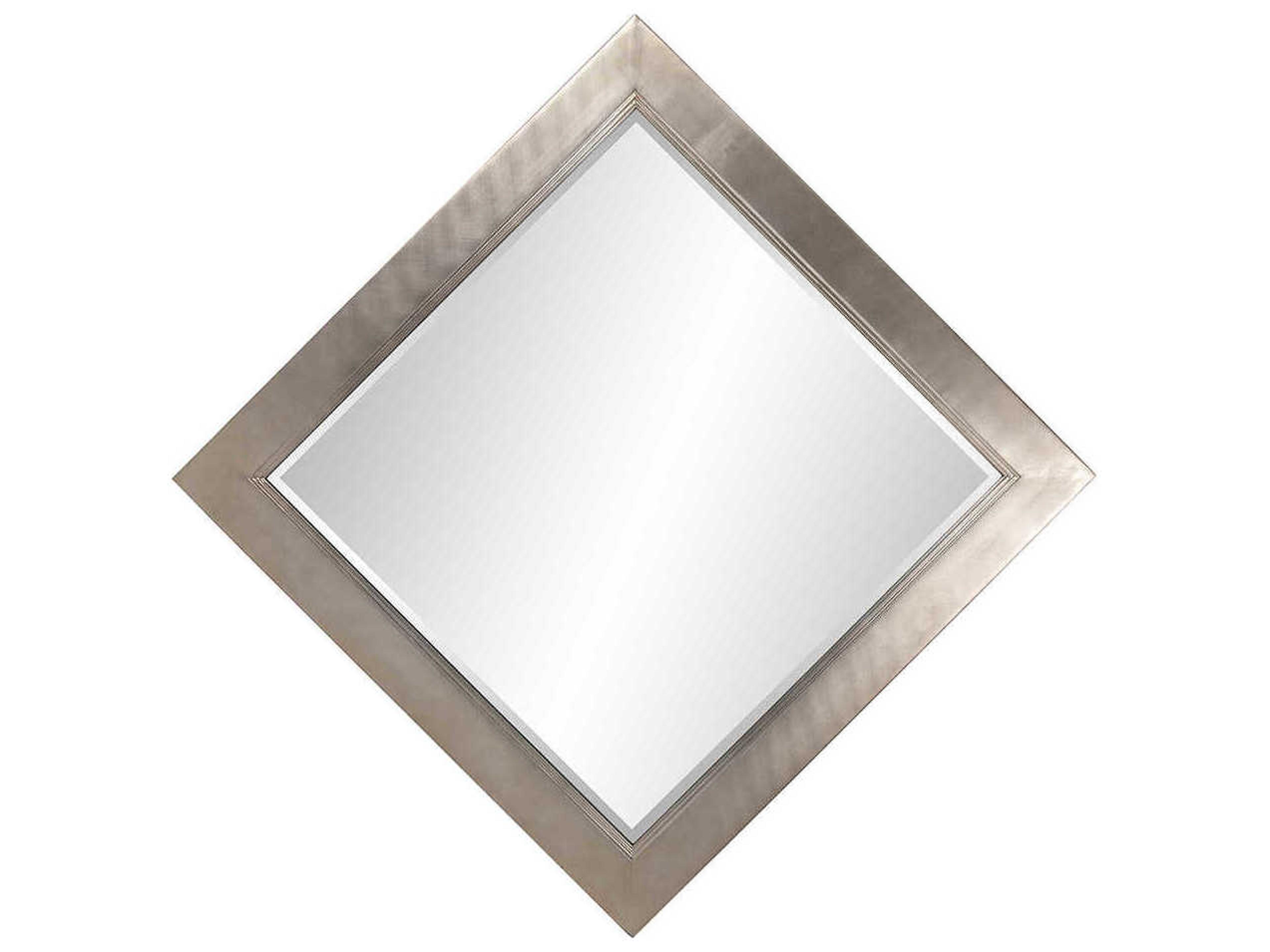 Howard Elliott Millennium Silver Leaf Square Wall Mirror