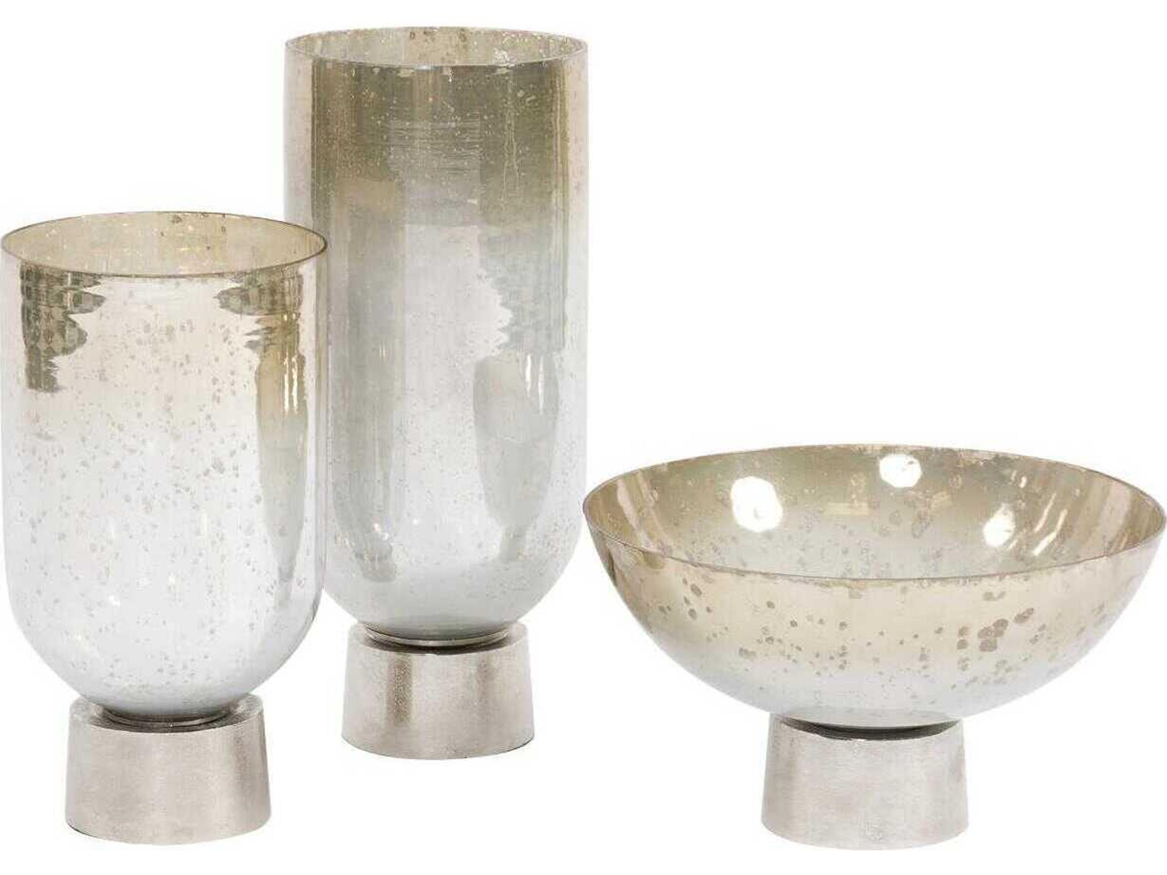 Howard Elliott Ombre Champagne Silver Decorative Bowl