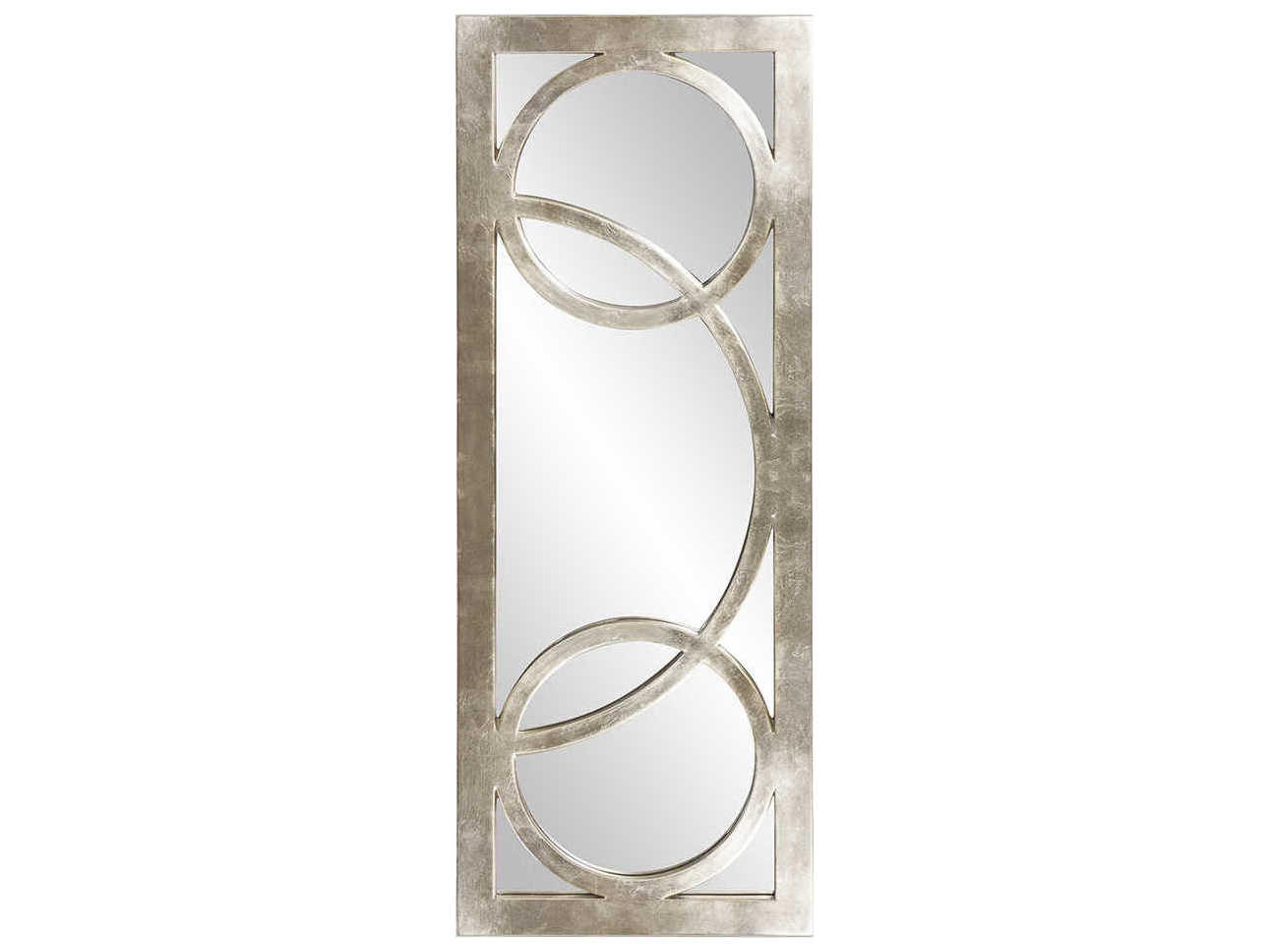 Dynasty Champagne Silver Leaf Rectangular Wall Mirror