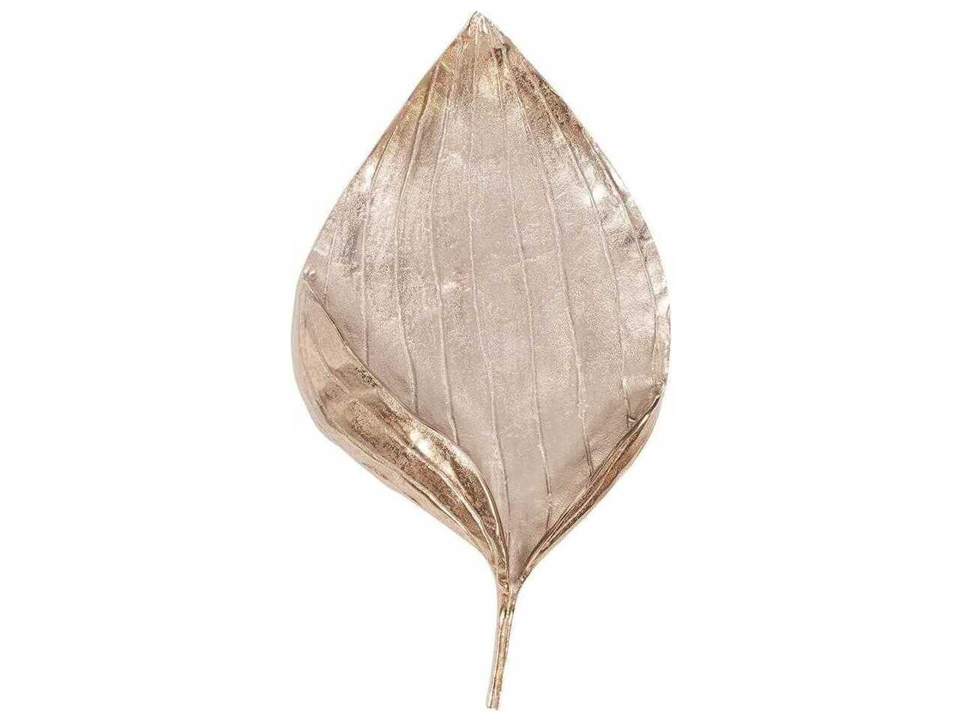 Howard Elliott Champagne Leaf Wall Decor