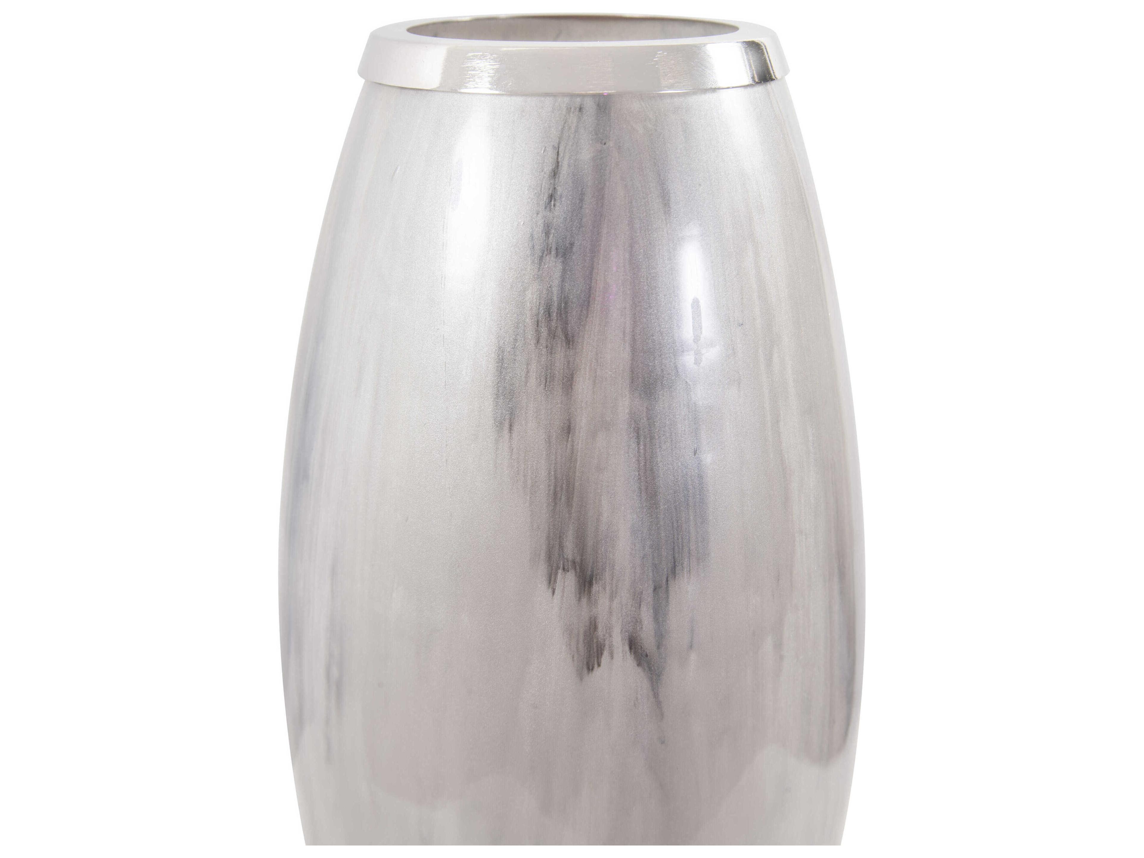 Howard Elliott Sivas Frosty White Cool Gray Vase