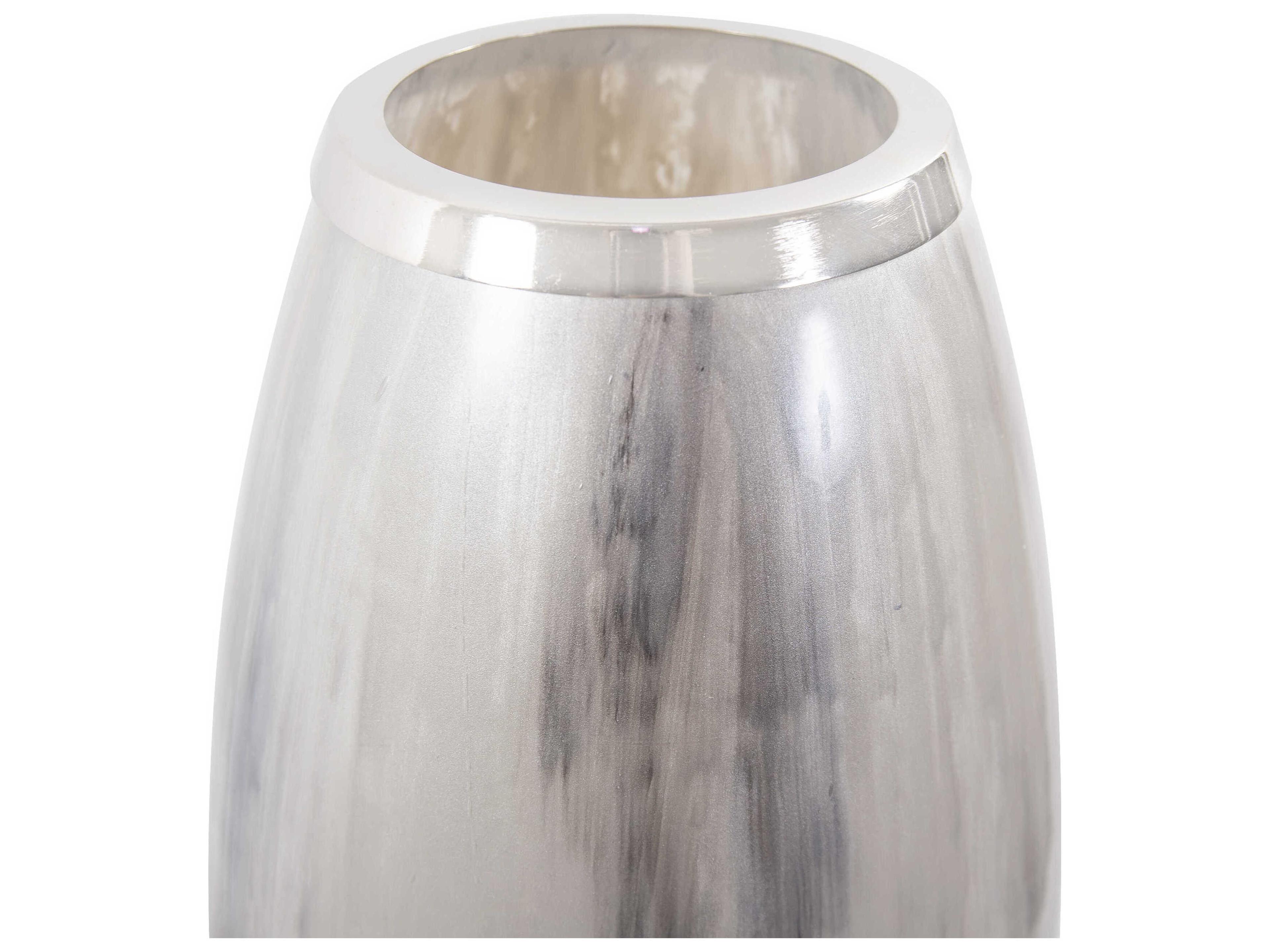 Howard Elliott Sivas Frosty White Cool Gray Vase