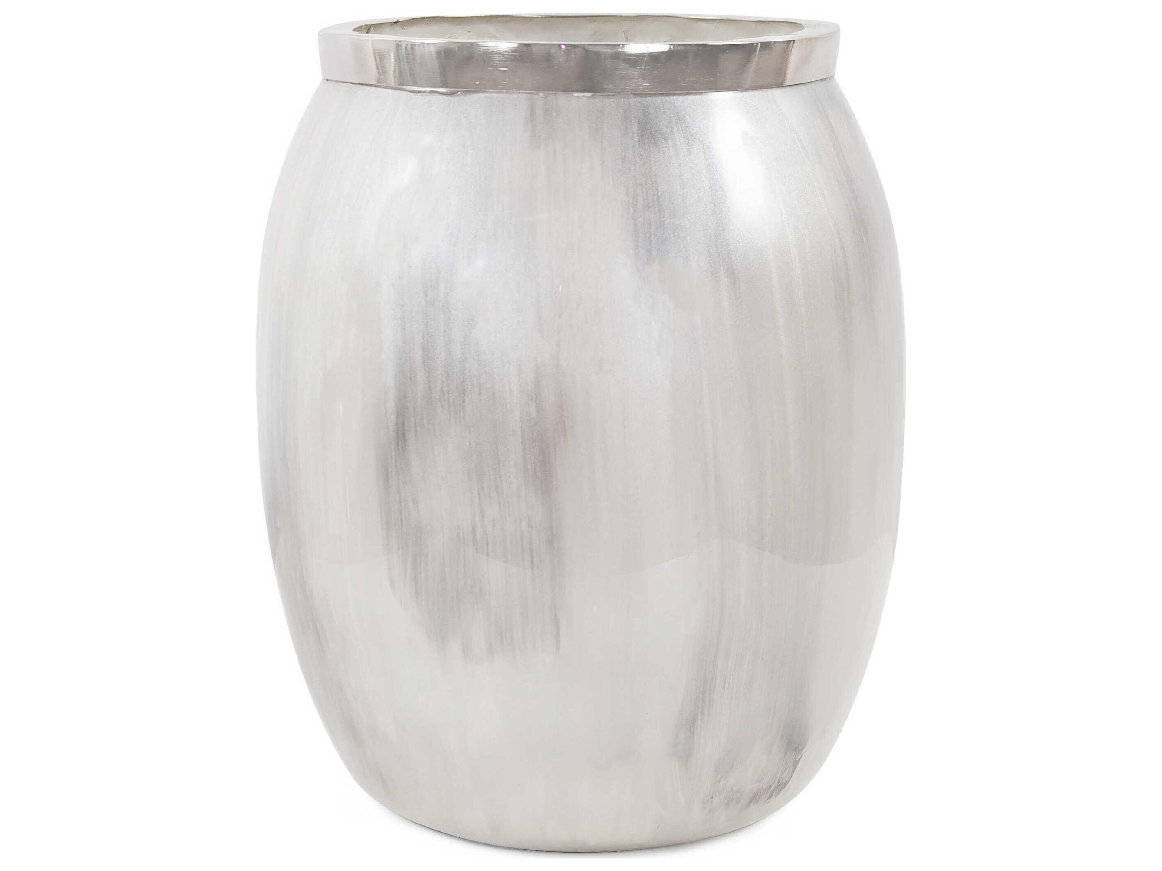 Howard Elliott Sivas Frosty White Cool Gray Vase