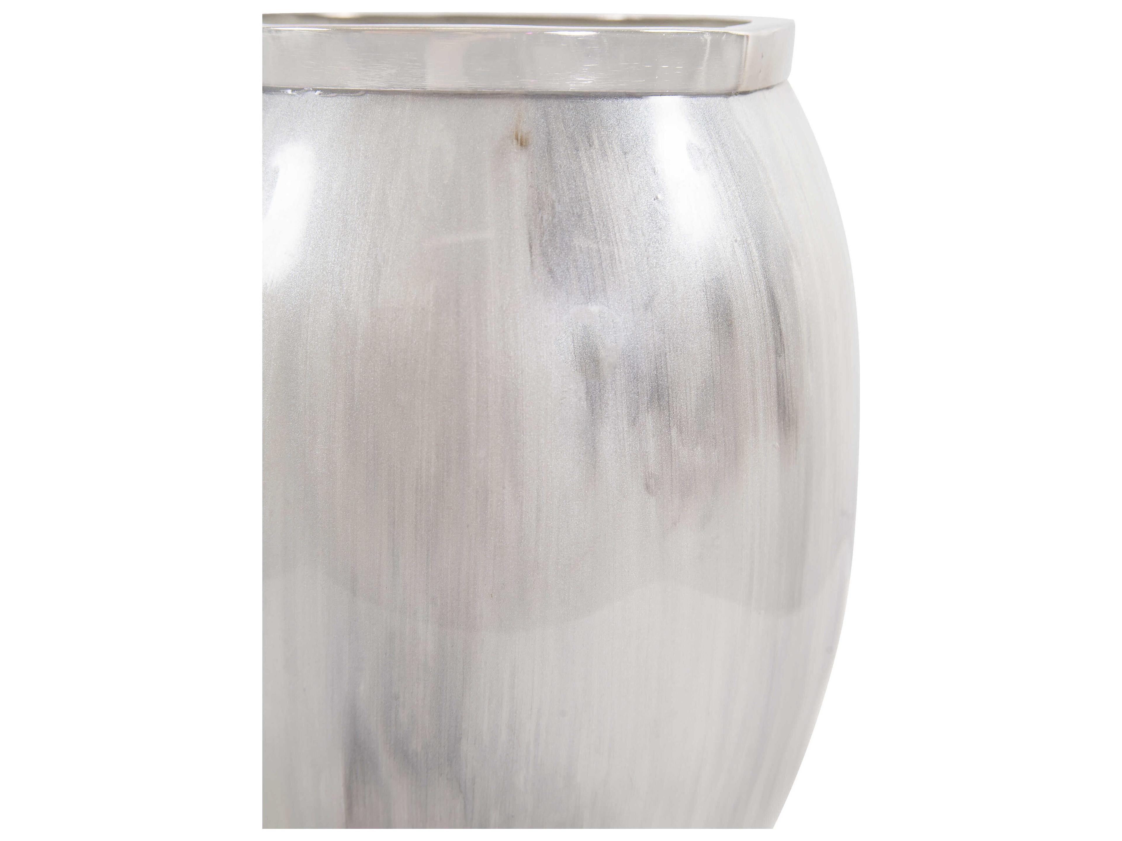 Howard Elliott Sivas Frosty White Cool Gray Vase