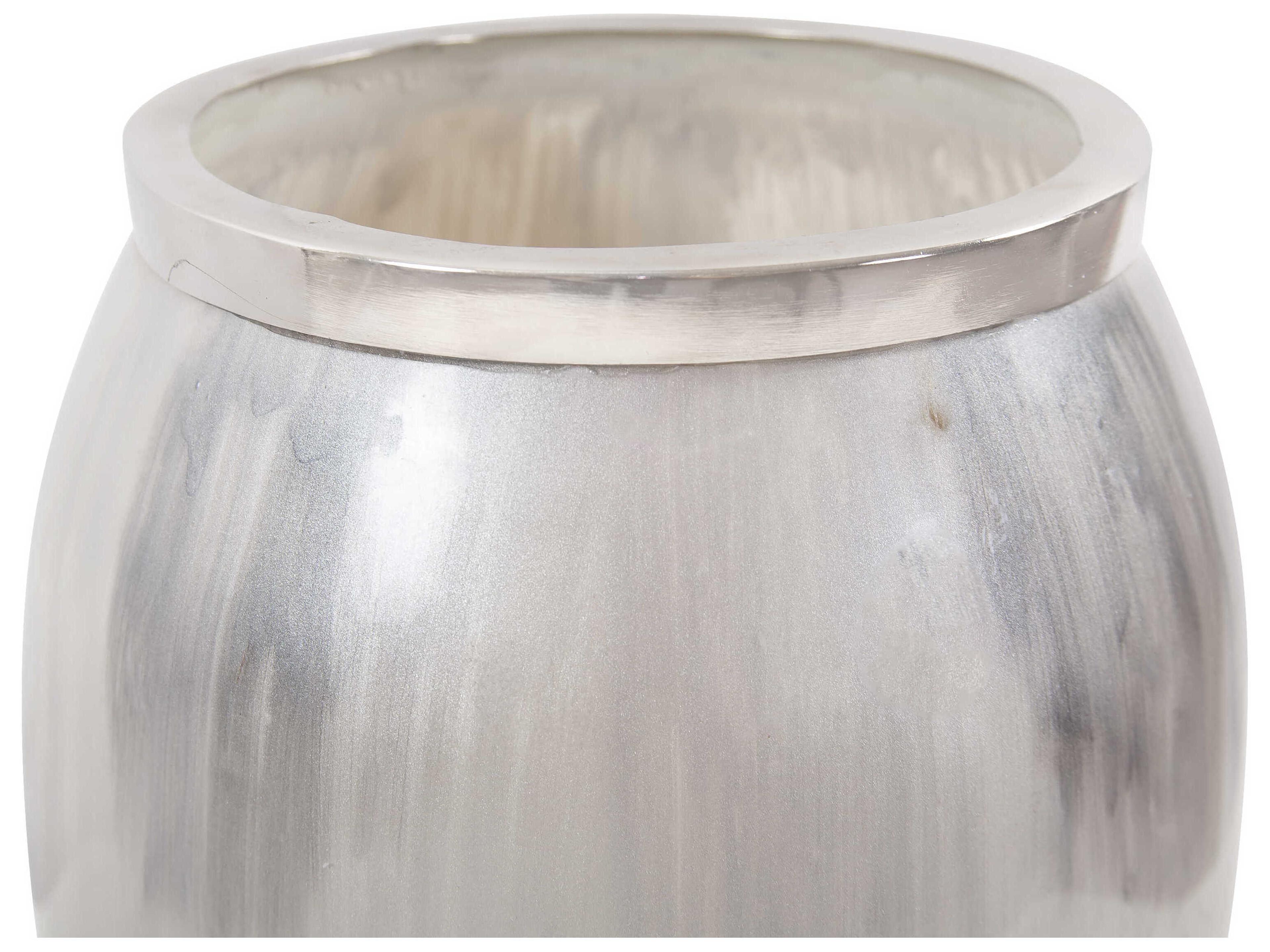 Howard Elliott Sivas Frosty White Cool Gray Vase