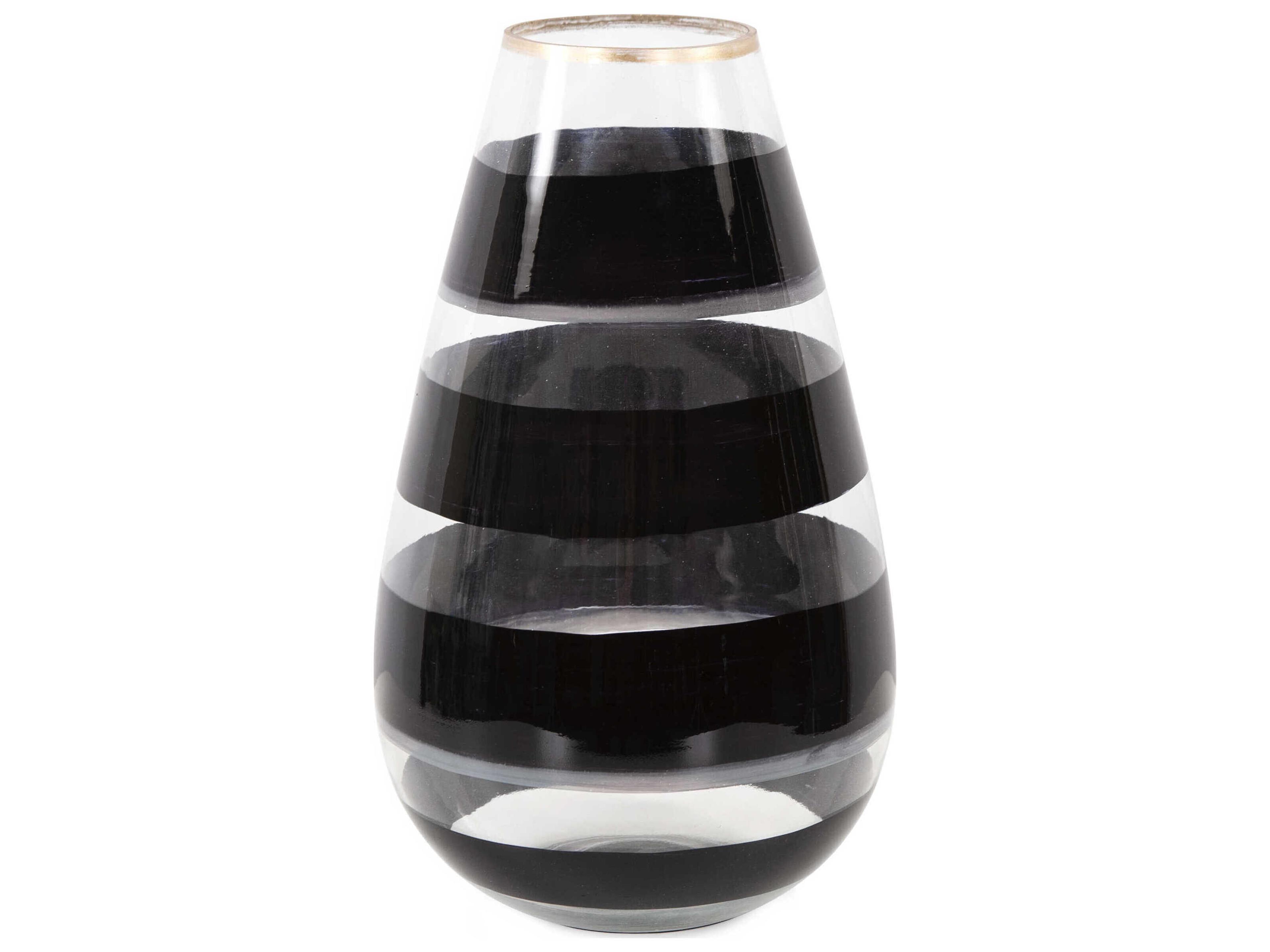 Vector Black Gold Torpedo Vase