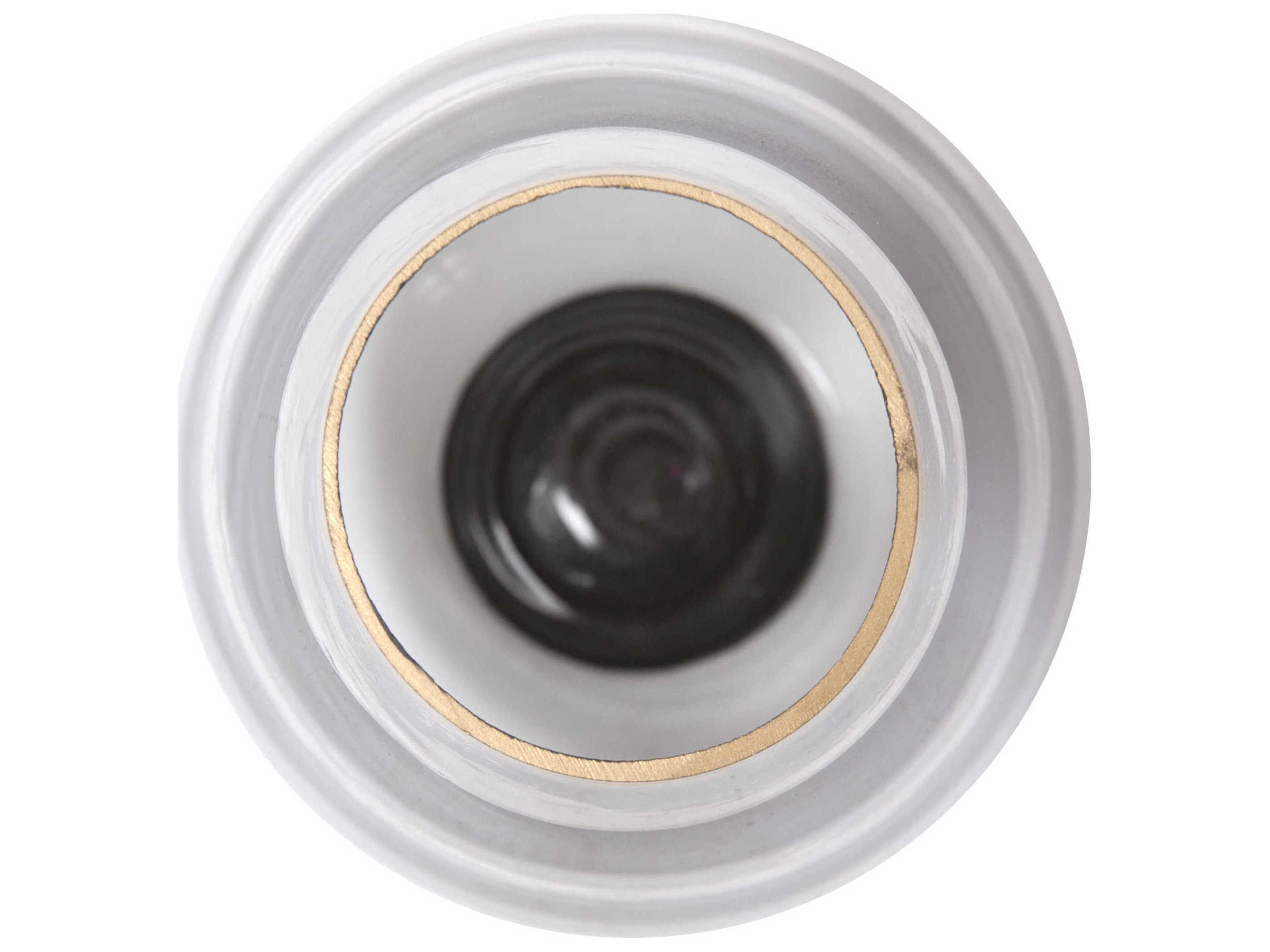 Howard Elliott Vector Black Gold Torpedo Vase