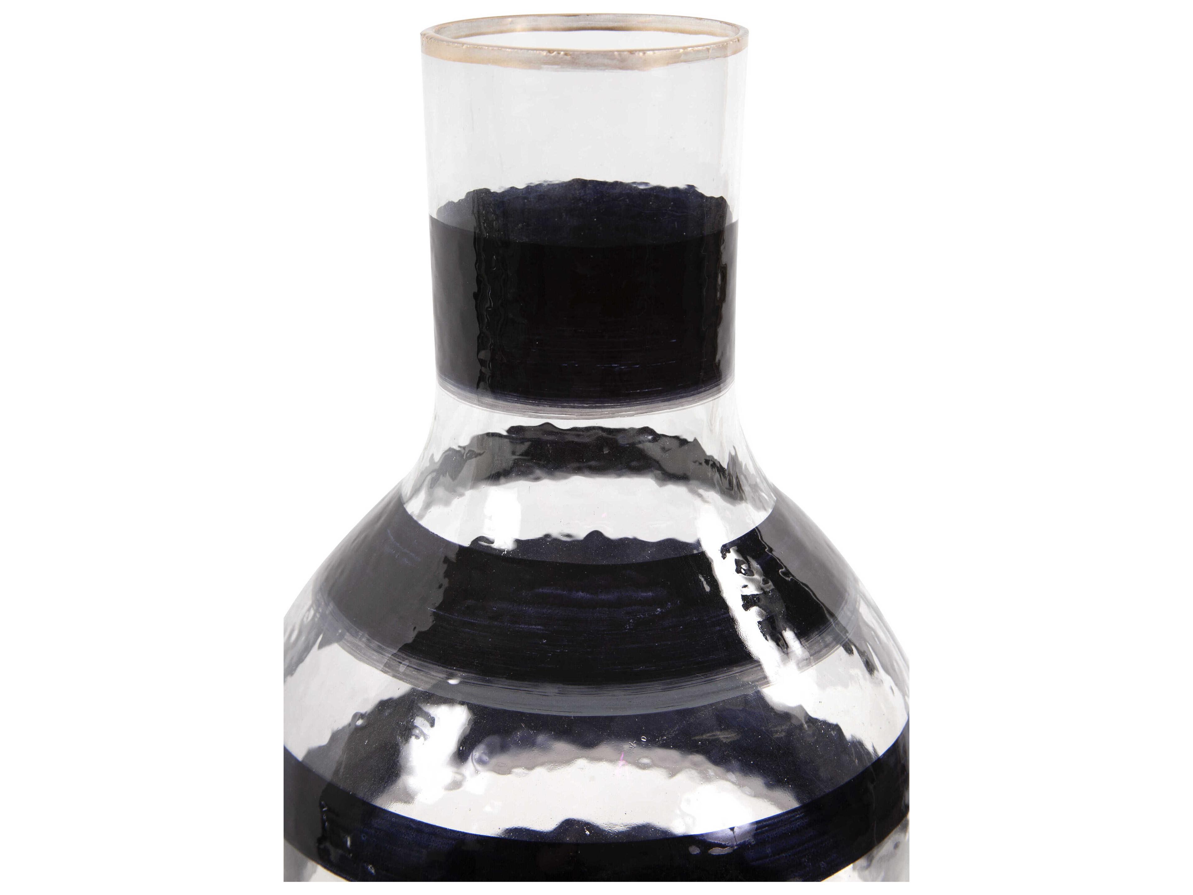 Howard Elliott Vector Black Gold Bottle Vase